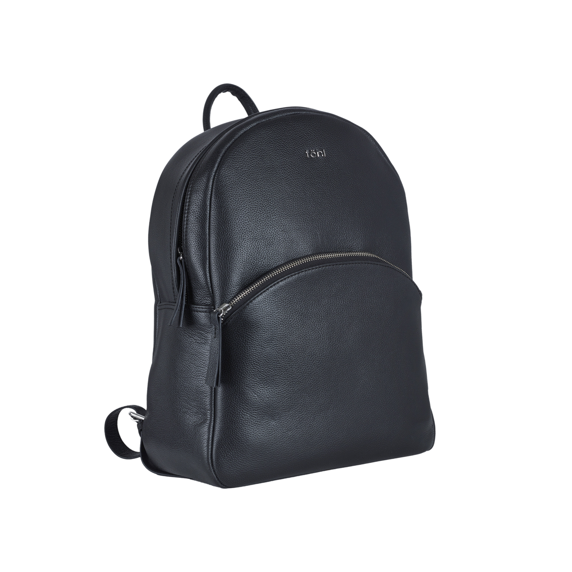 CHENA WOMEN'S ZIP THROUGH BACKPACK - CHARCOAL BLACK