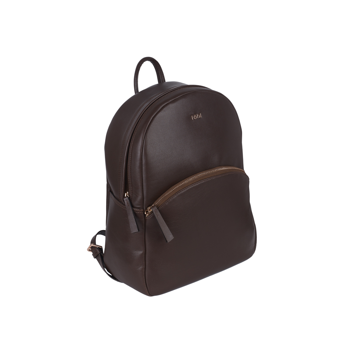 CHENA WOMEN'S ZIP THROUGH BACKPACK - CHOCO