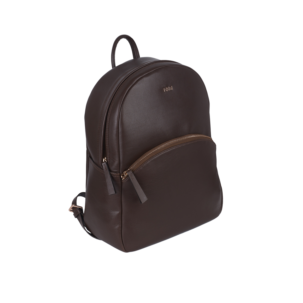 CHENA WOMEN'S ZIP THROUGH BACKPACK - CHOCO