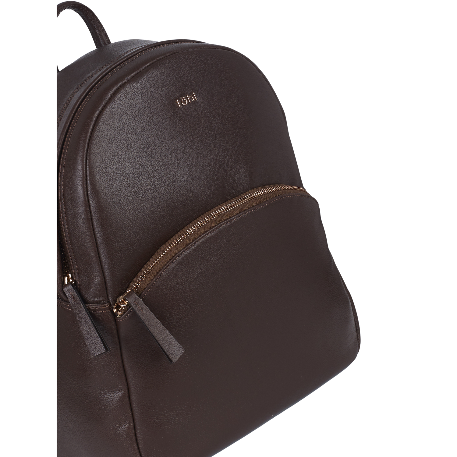 CHENA WOMEN'S ZIP THROUGH BACKPACK - CHOCO