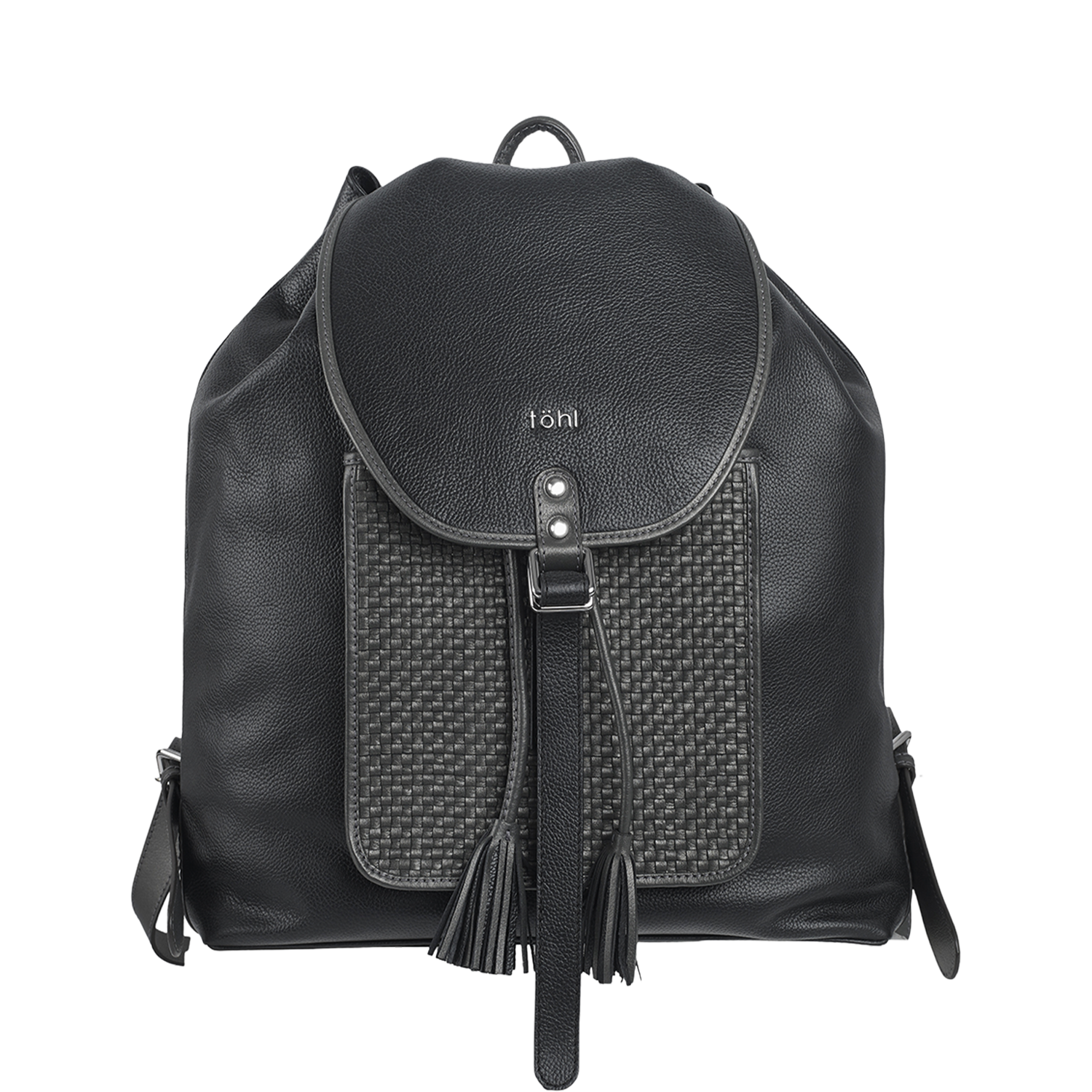 நயாரா பெண்கள் ஃபிளாப் ஃப்ரண்ட் பேக் - கரி கருப்பு