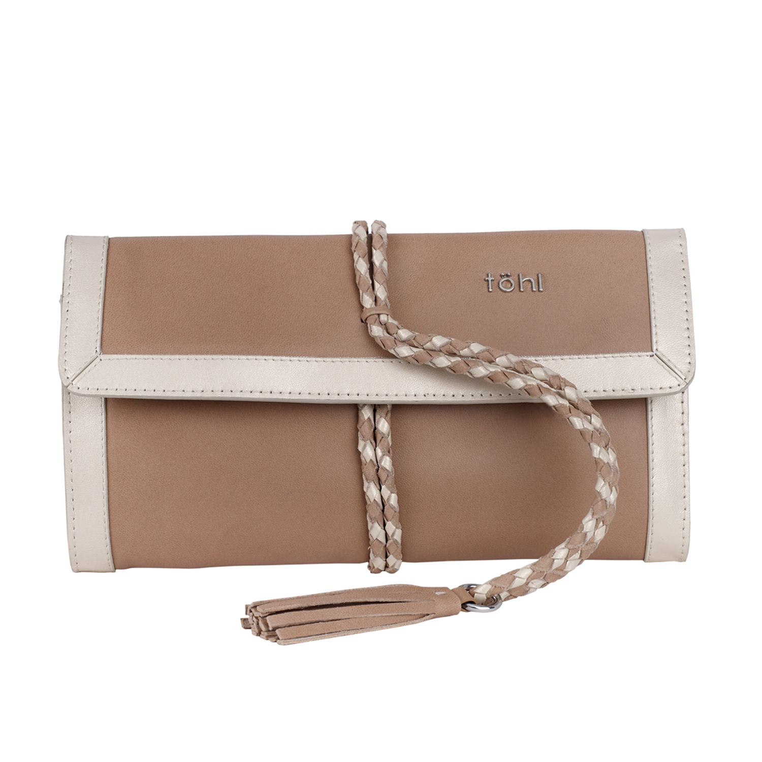 LEA WOMEN'S ROLLUP CLUTCH - NUDE