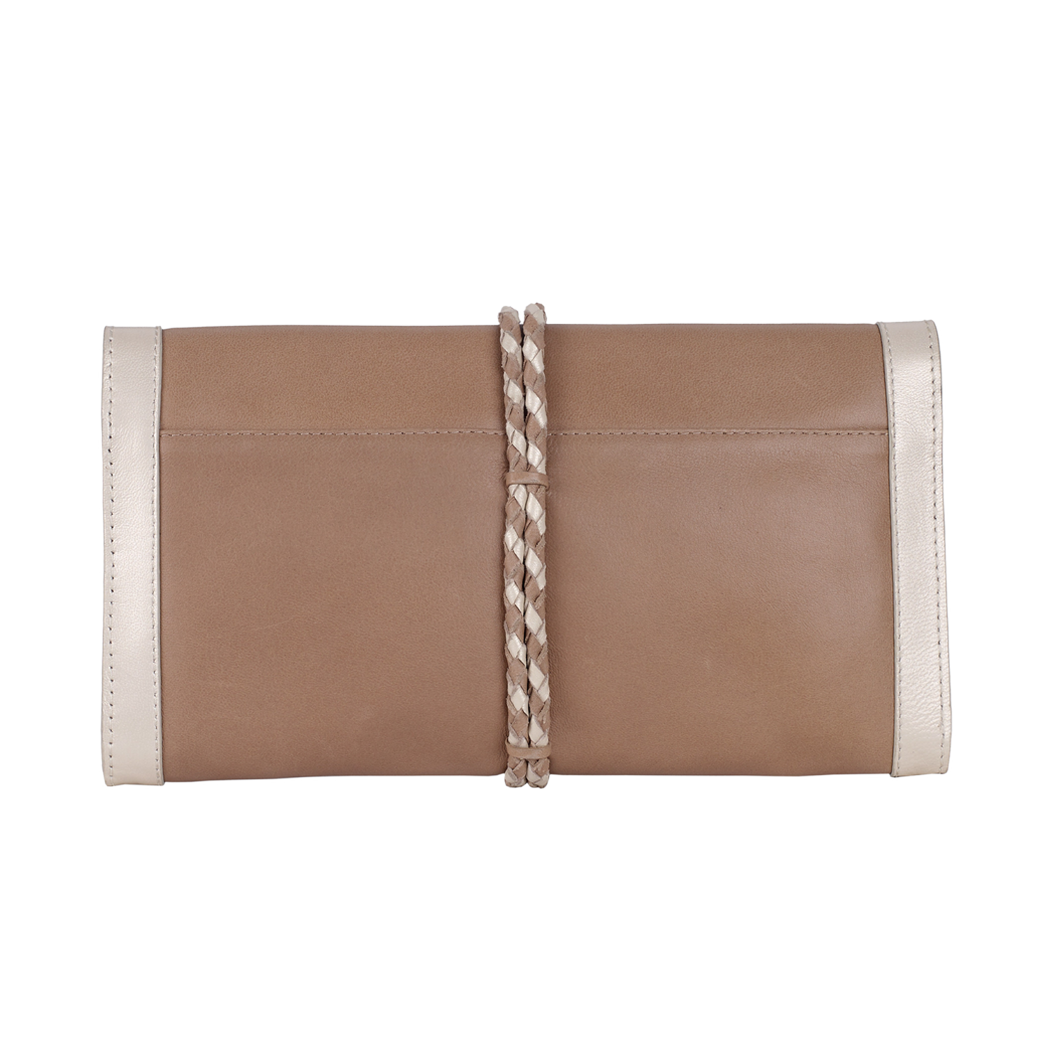 LEA WOMEN'S ROLLUP CLUTCH - NUDE