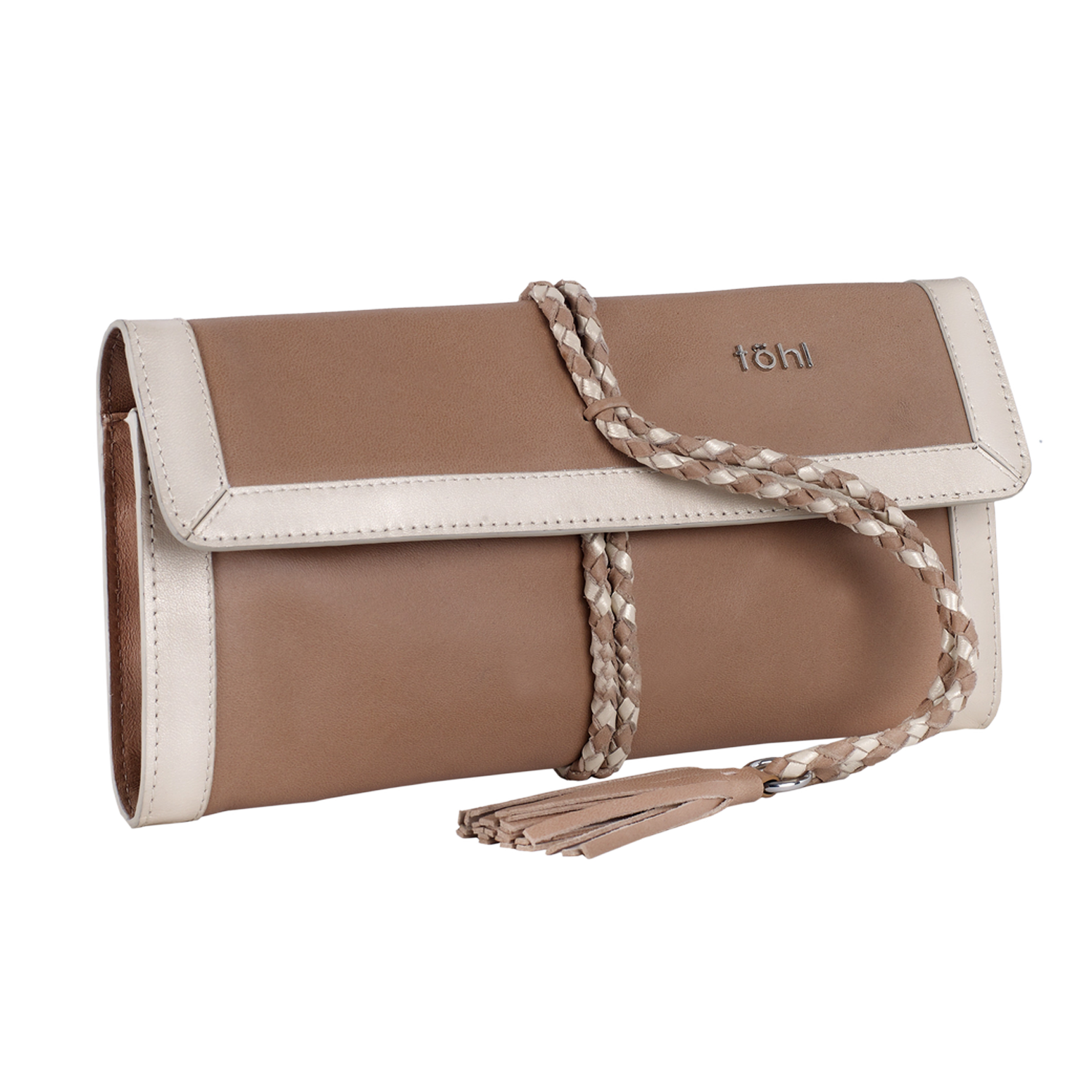 LEA WOMEN'S ROLLUP CLUTCH - NUDE