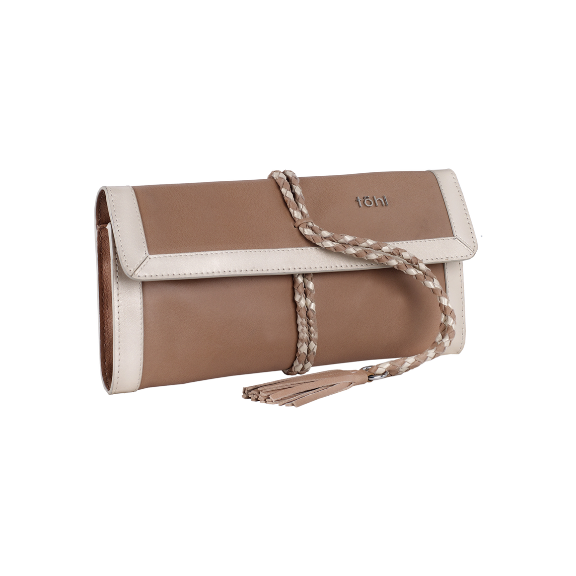 LEA WOMEN'S ROLLUP CLUTCH - NUDE