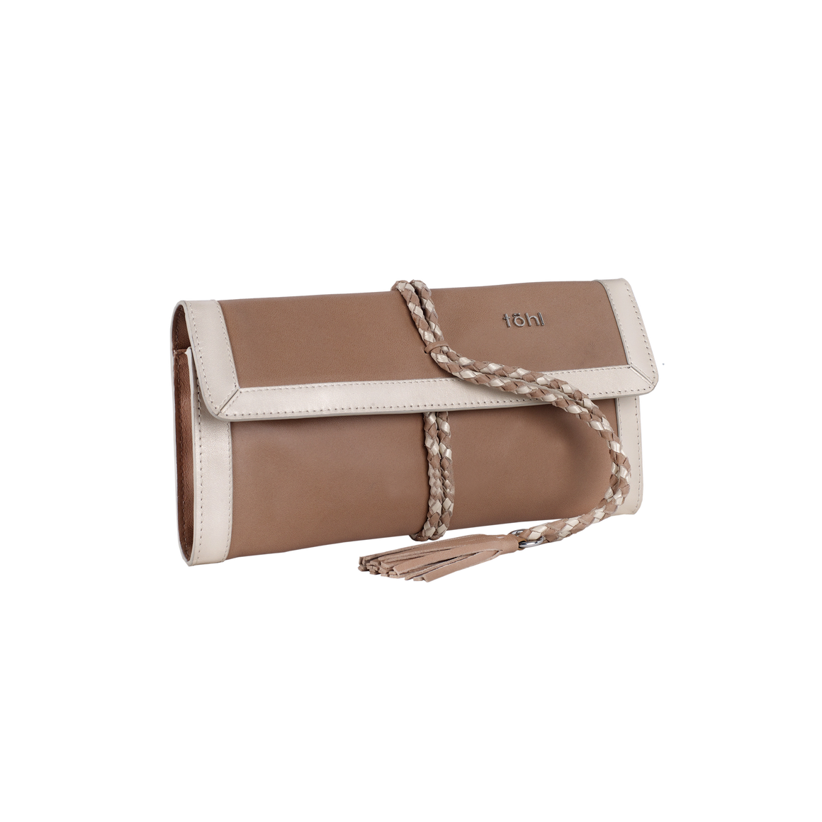 LEA WOMEN'S ROLLUP CLUTCH - NUDE