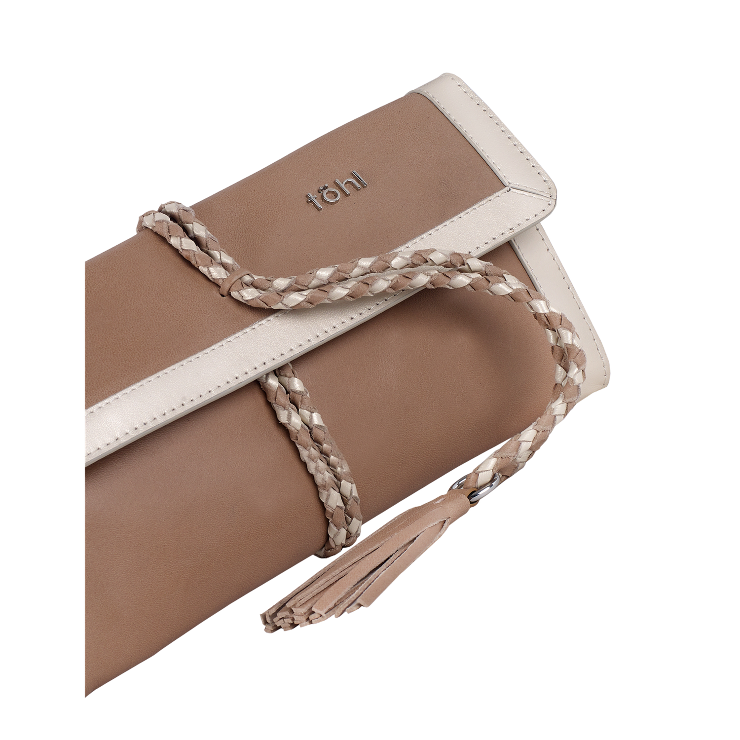 LEA WOMEN'S ROLLUP CLUTCH - NUDE