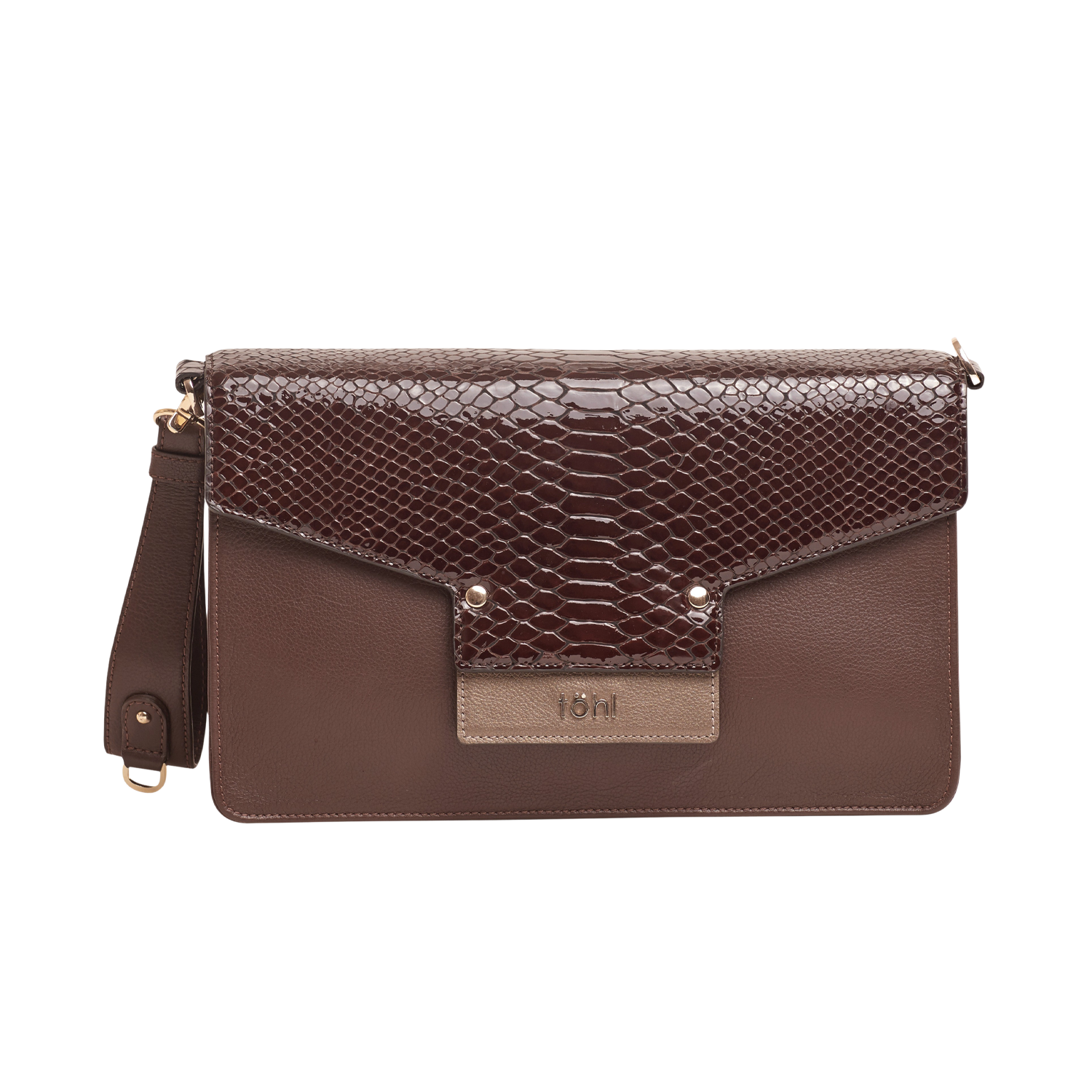 CALETA WOMEN'S CLUTCH - CHOCO