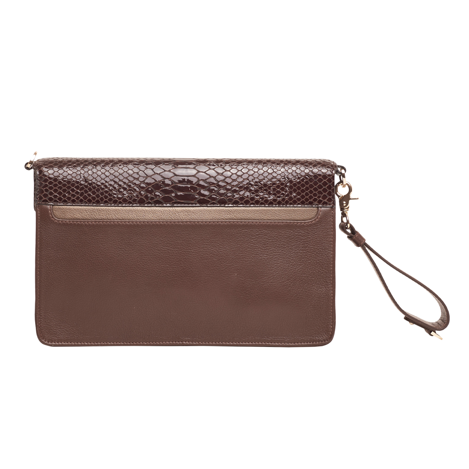 CALETA WOMEN'S CLUTCH - CHOCO