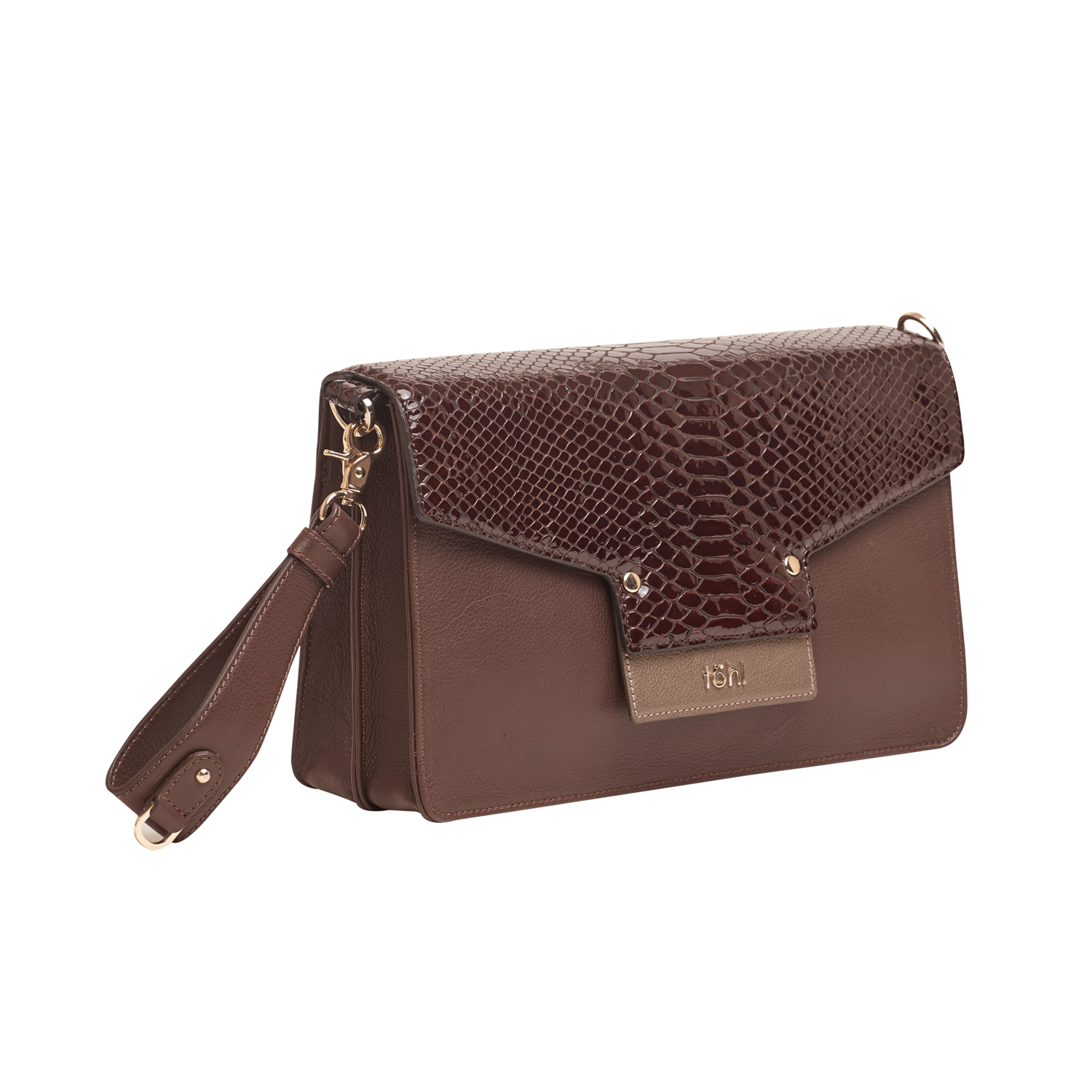 CALETA WOMEN'S CLUTCH - CHOCO