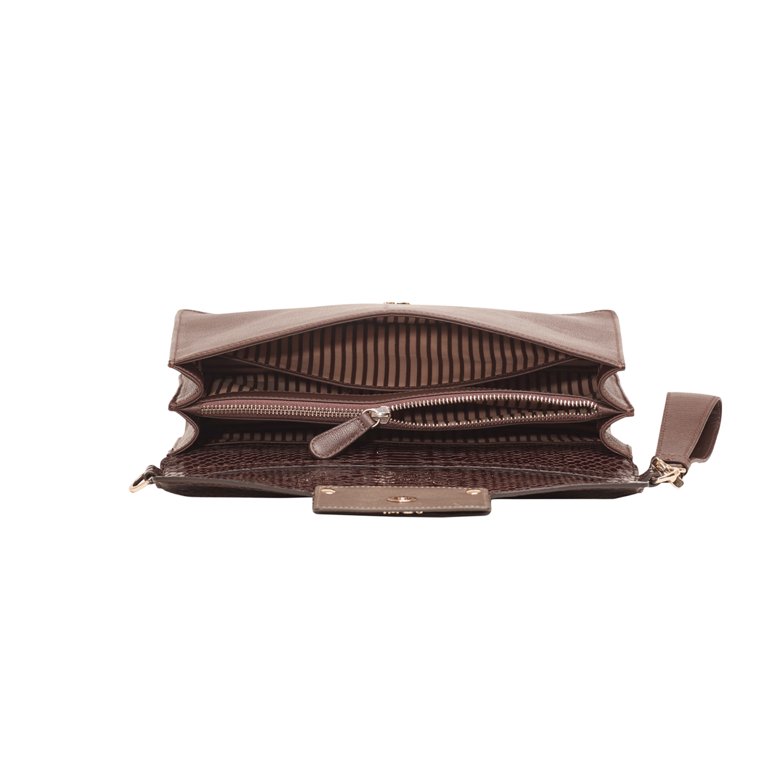 CALETA WOMEN'S CLUTCH - CHOCO