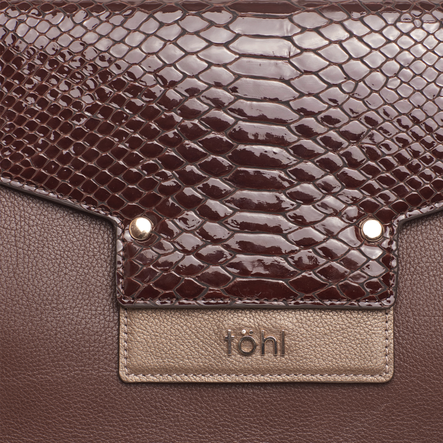 CALETA WOMEN'S CLUTCH - CHOCO