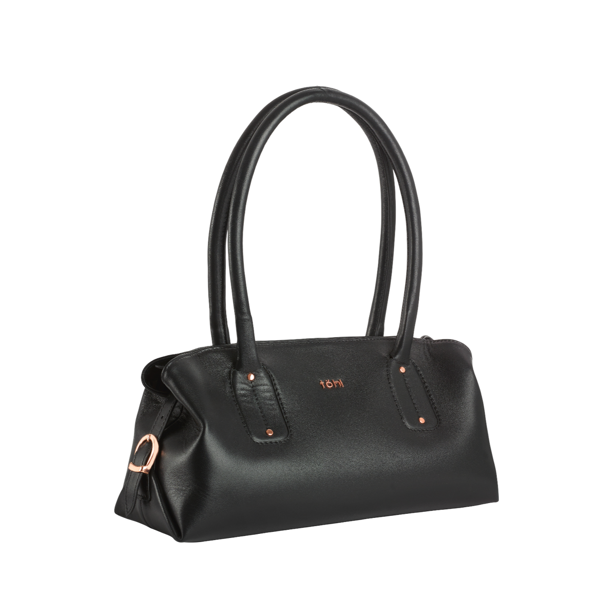 OLIVIA WOMEN'S BAGUETTE BAG - CHARCOAL BLACK