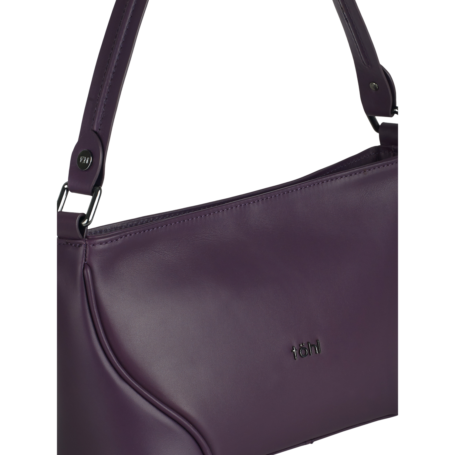 NICOLE WOMEN'S SHOULDER BAGUETTE - AUBERGINE