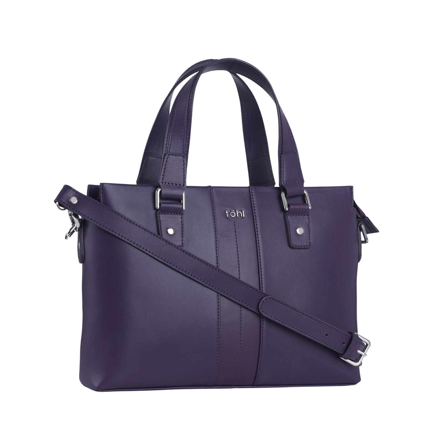 WORTH WOMEN'S VALISE - AUBERGINE