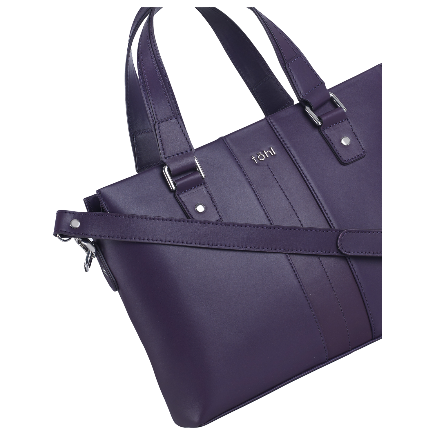 WORTH WOMEN'S VALISE - AUBERGINE