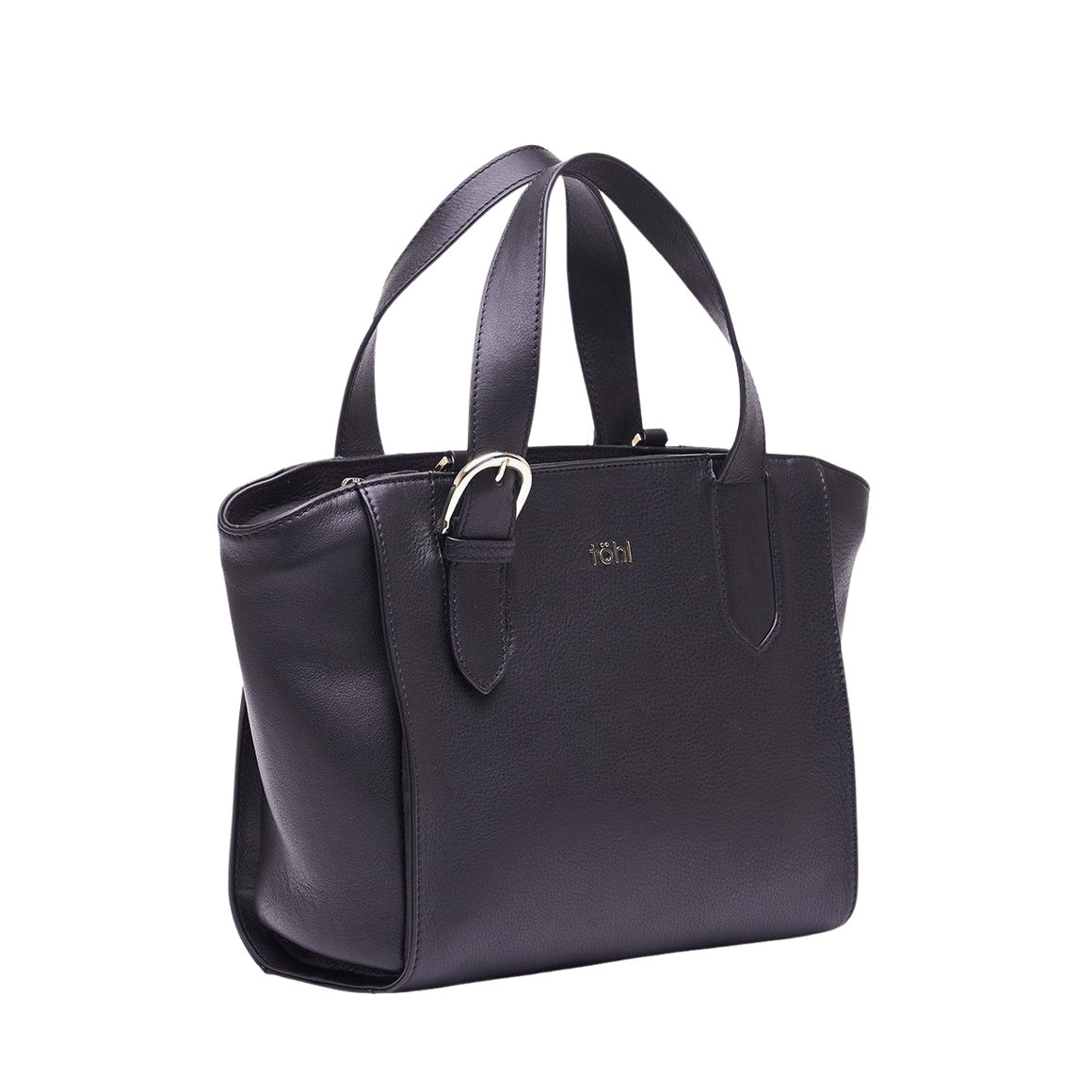 LOMBARD WOMEN'S HAND BAG - CHARCOAL BLACK