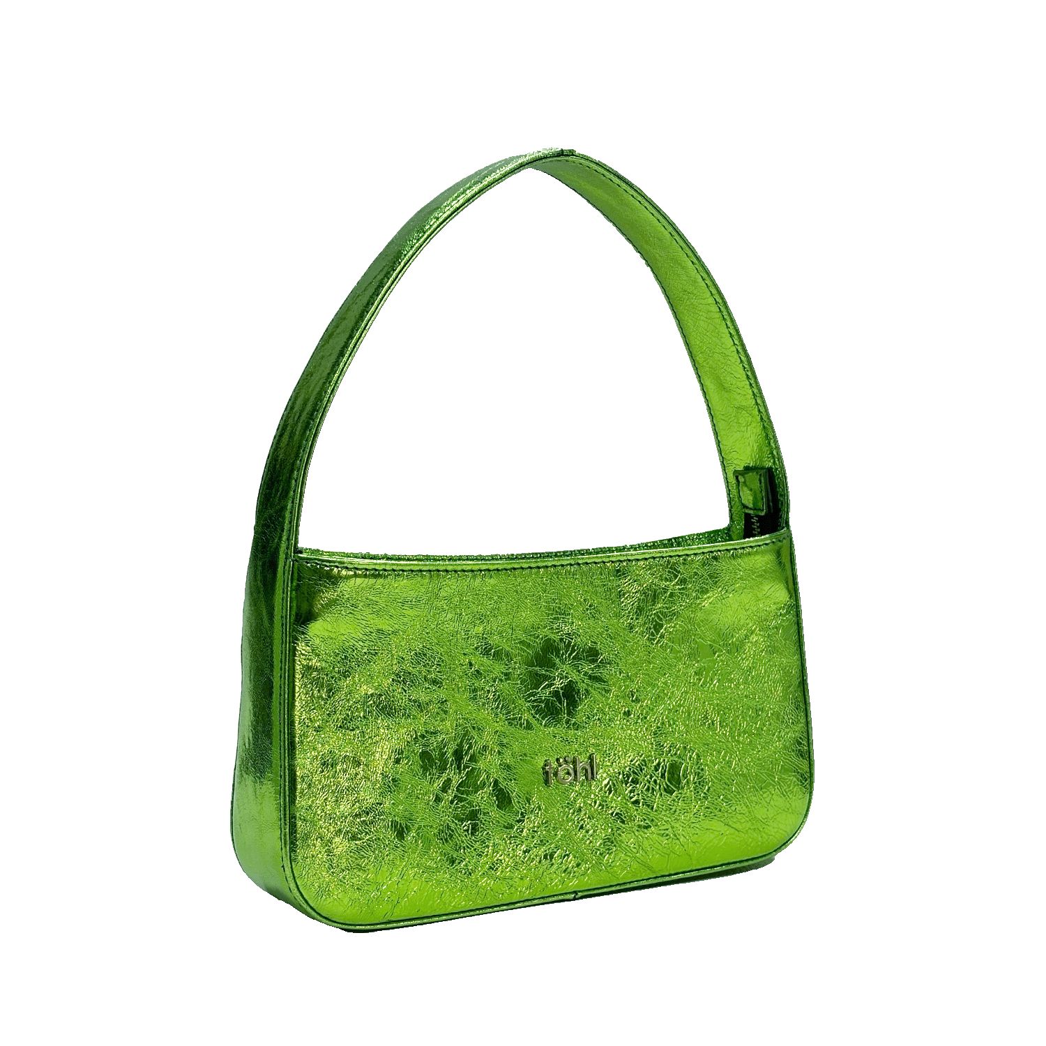 GLITCH WOMEN'S MINI HANDBAG - GLOSSY FLUORESCENT GREEN