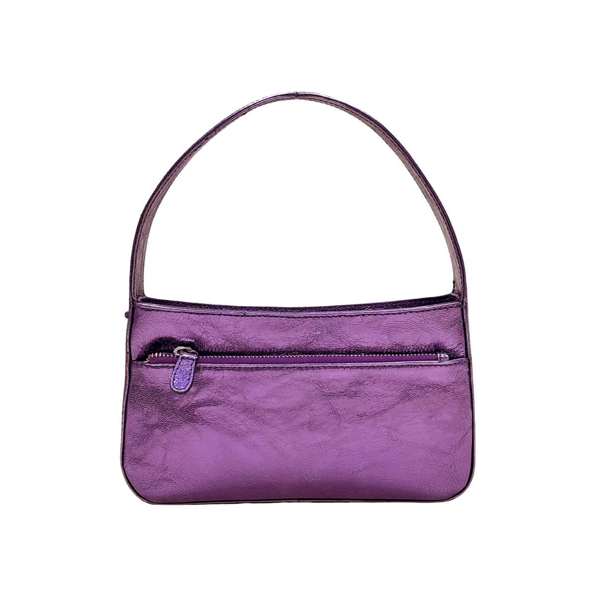 GLITCH WOMEN'S MINI HANDBAG - GLOSSY FLUORESCENT VIOLET
