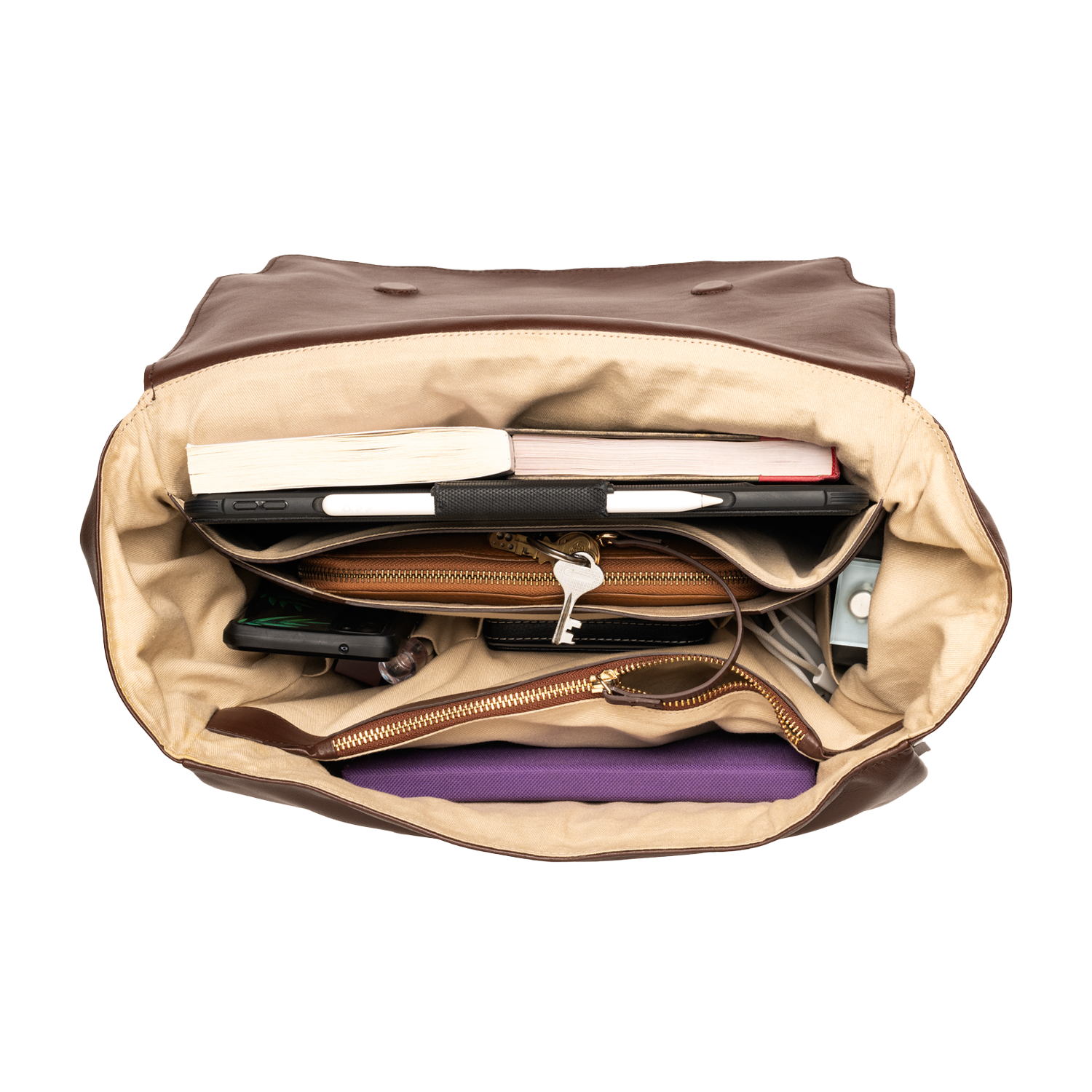 ARIANNA WOMEN'S LAPTOP BAG - WALNUT
