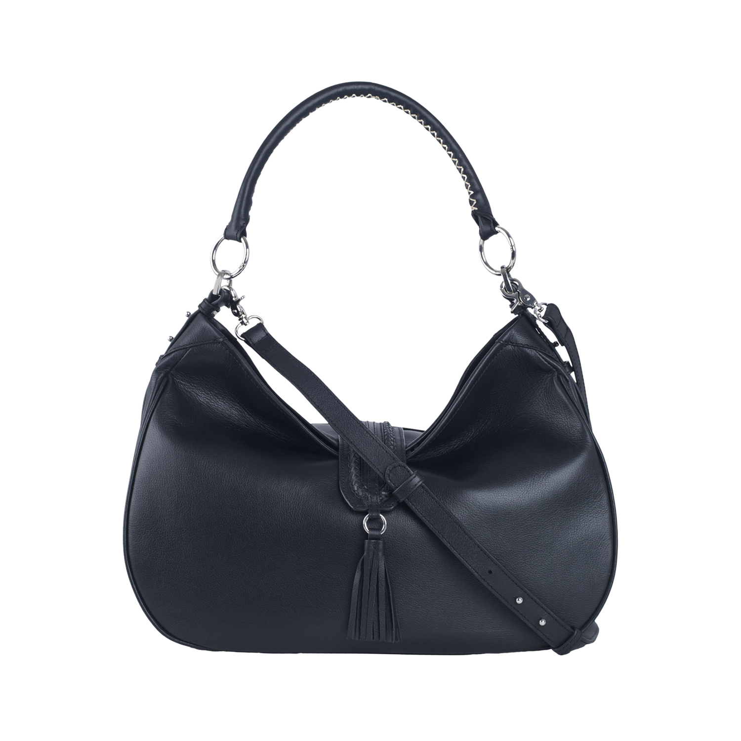 EDIE WOMEN'S SHOULDER BAG -  CHARCOAL BLACK