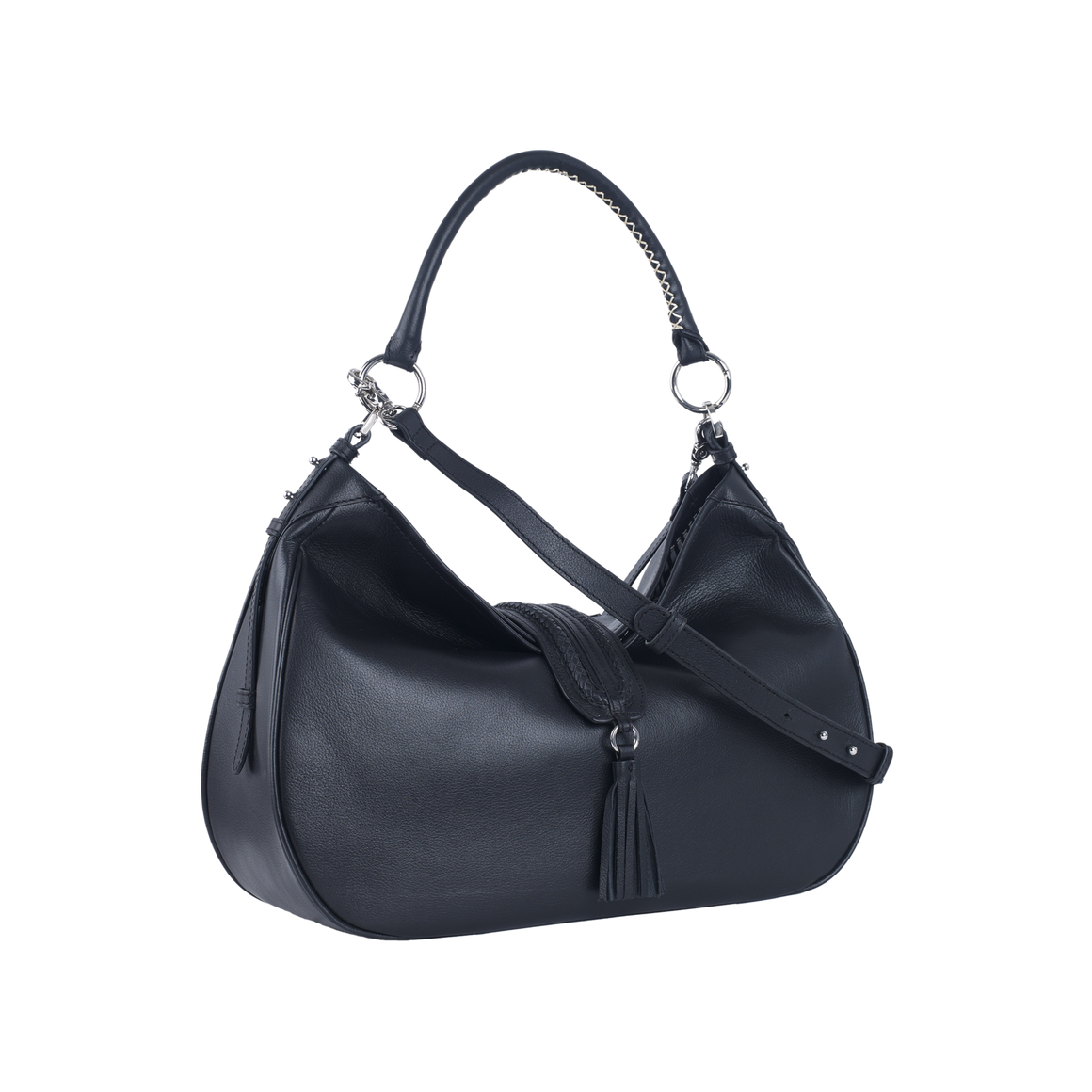 EDIE WOMEN'S SHOULDER BAG -  CHARCOAL BLACK