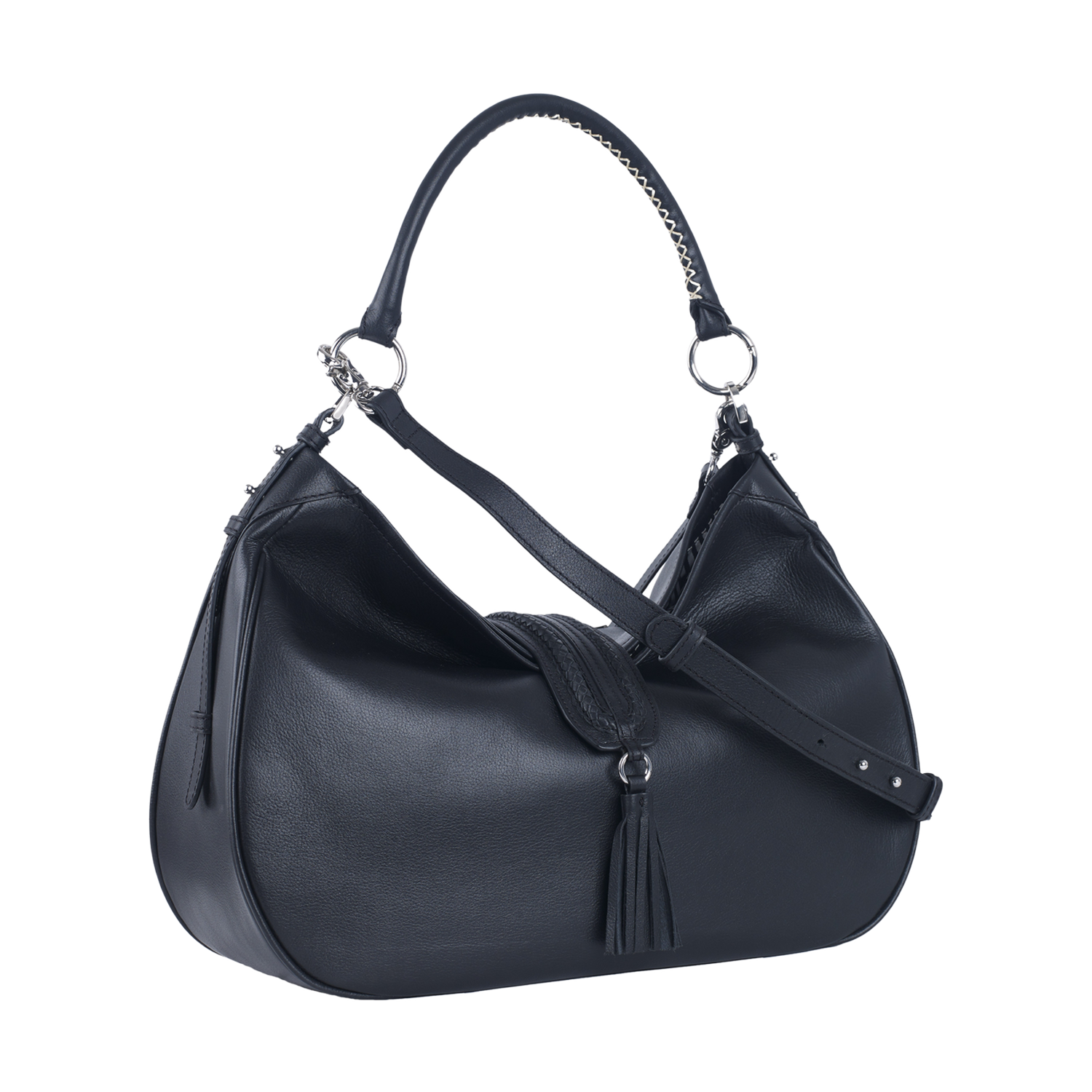 EDIE WOMEN'S SHOULDER BAG -  CHARCOAL BLACK