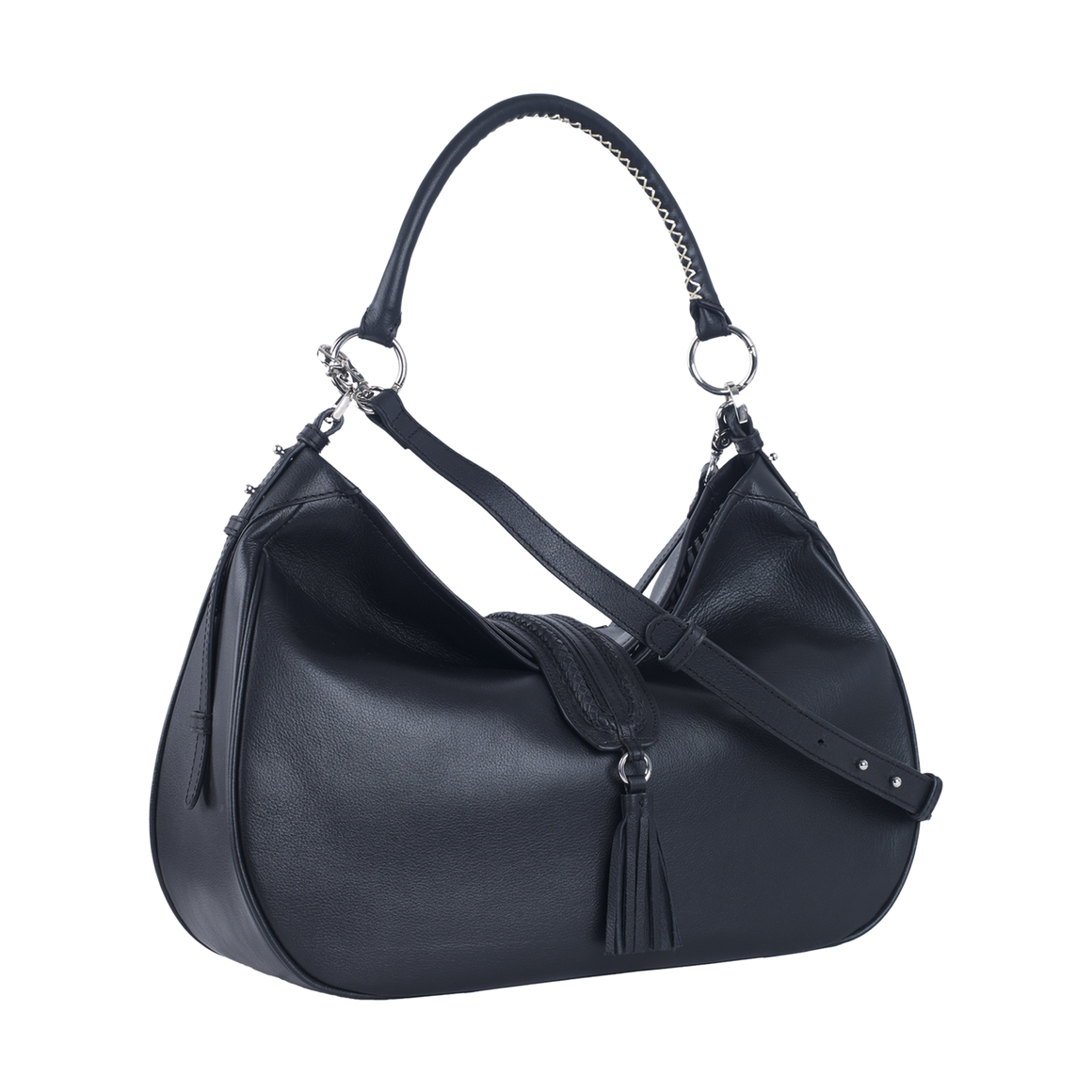 EDIE WOMEN'S SHOULDER BAG -  CHARCOAL BLACK