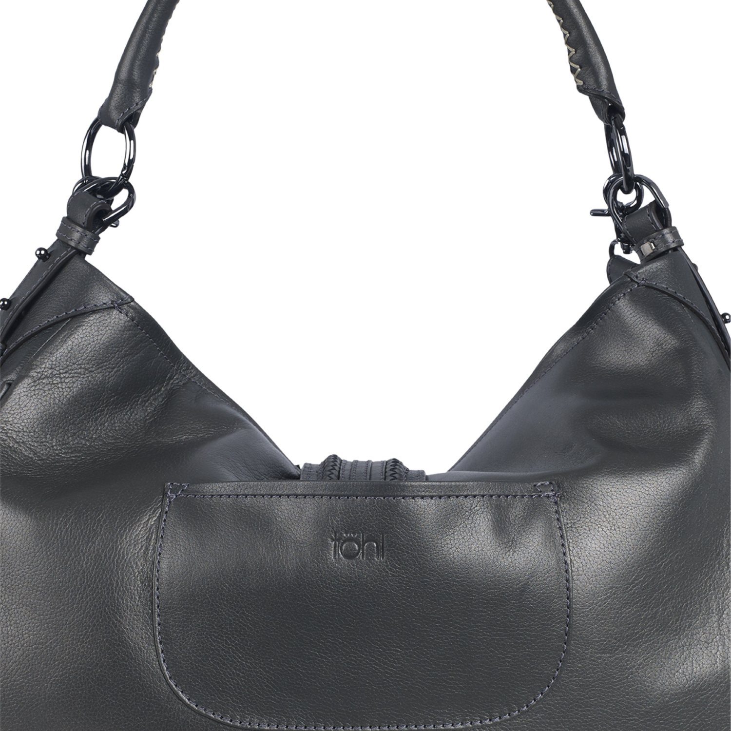 EDIE WOMEN'S SHOULDER BAG -  METALLIC SMOKE