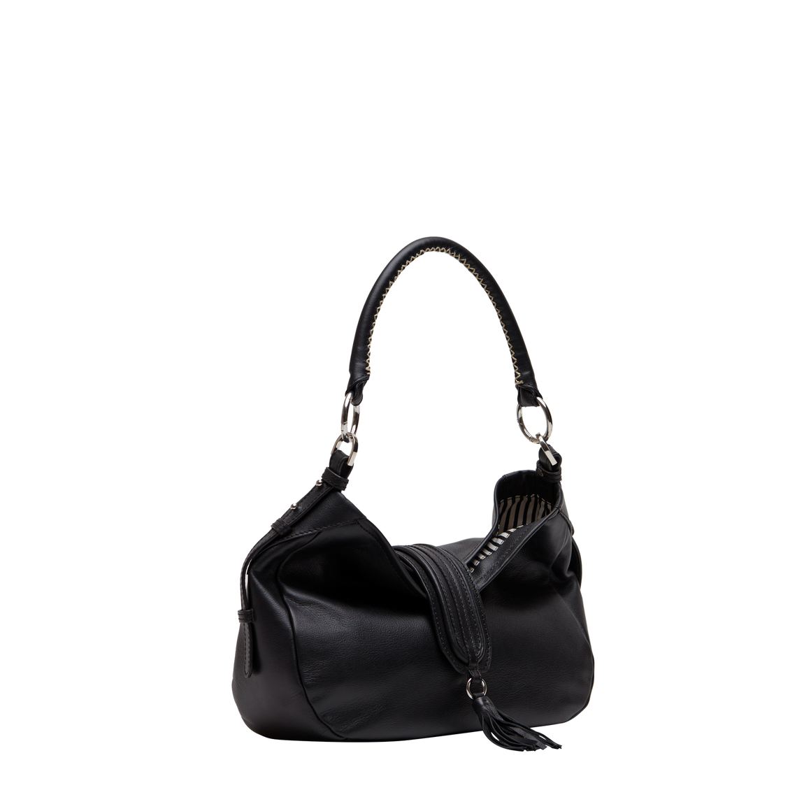 BRIGITTE WOMEN'S SHOULDER BAG - CHARCOAL BLACK