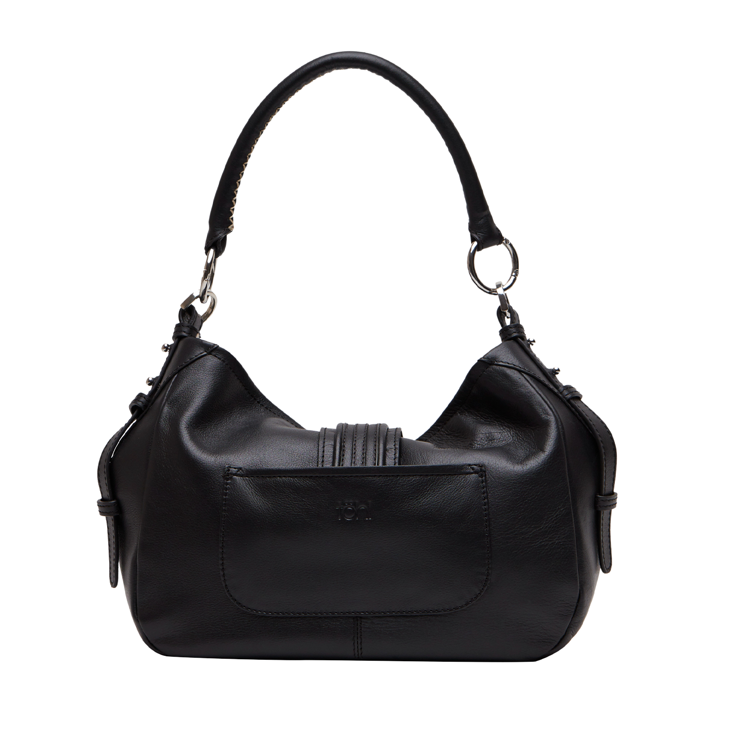 BRIGITTE WOMEN'S SHOULDER BAG - CHARCOAL BLACK