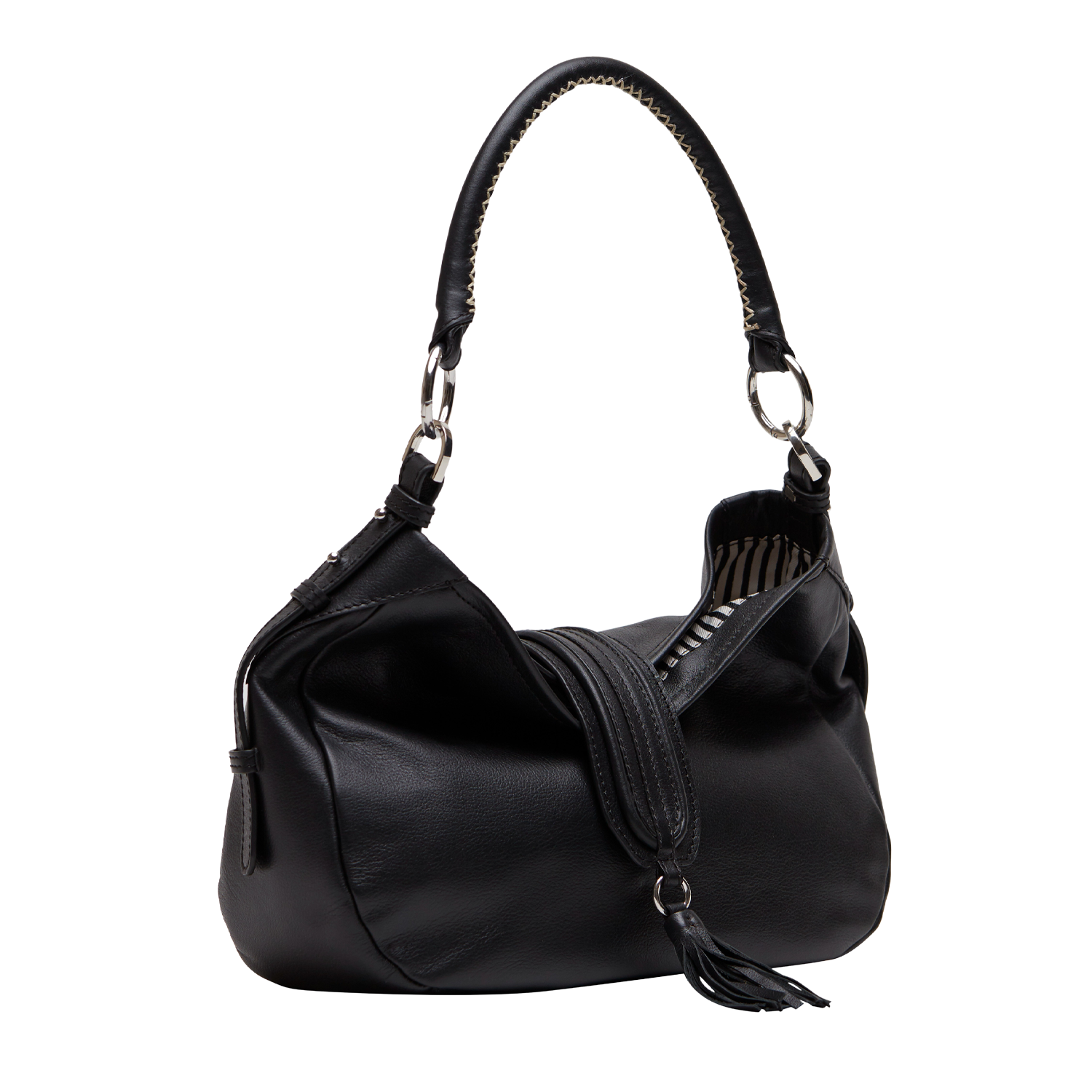 BRIGITTE WOMEN'S SHOULDER BAG - CHARCOAL BLACK