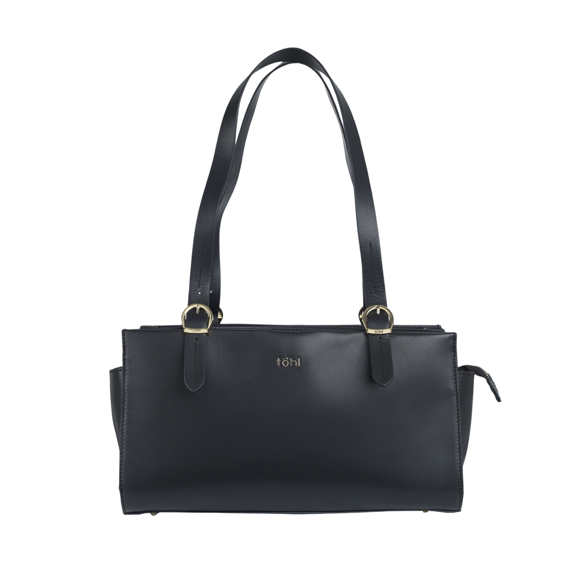CORTLAND WOMEN'S SHOULDER BAGUETTE BAG - CHARCOAL BLACK