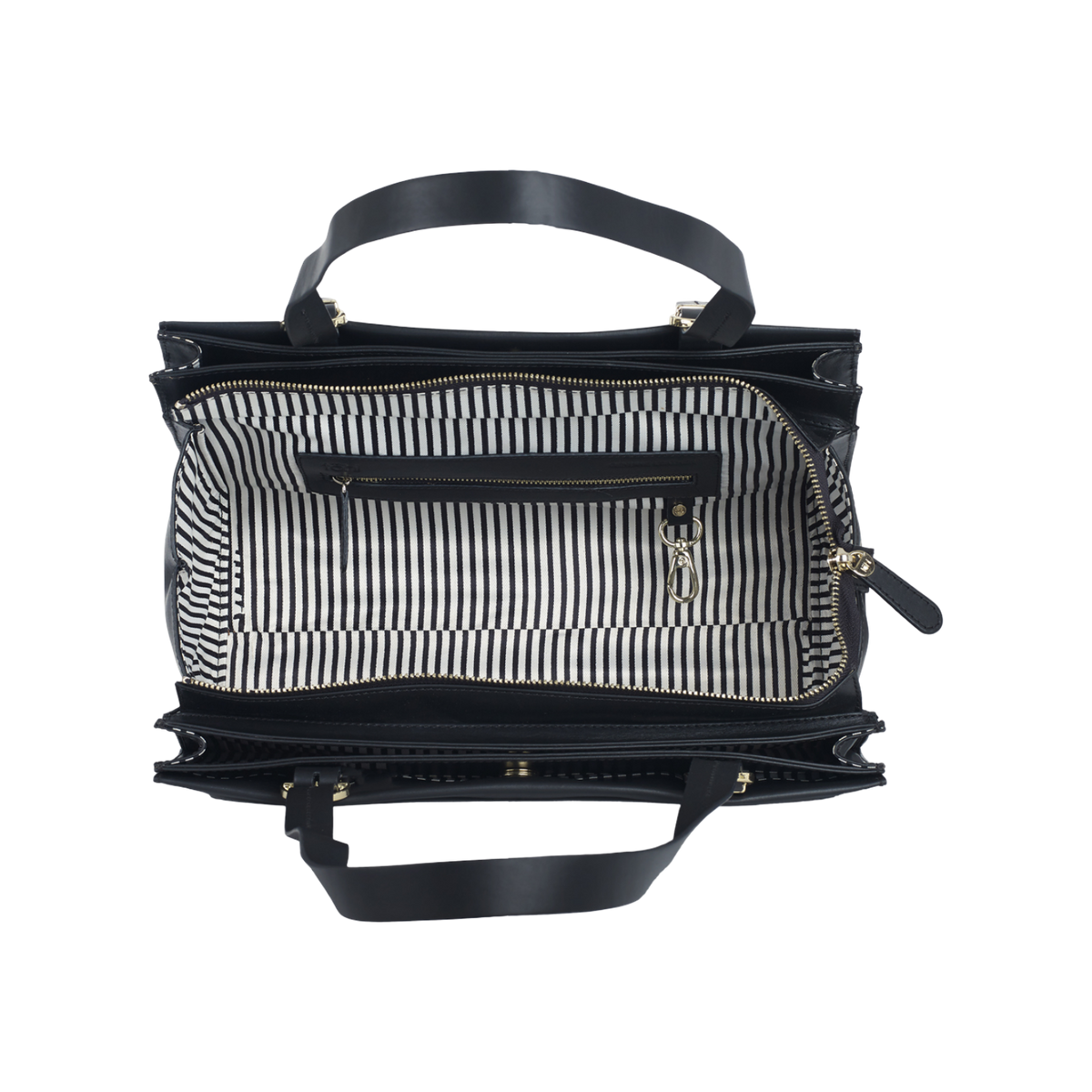 CORTLAND WOMEN'S SHOULDER BAGUETTE BAG - CHARCOAL BLACK