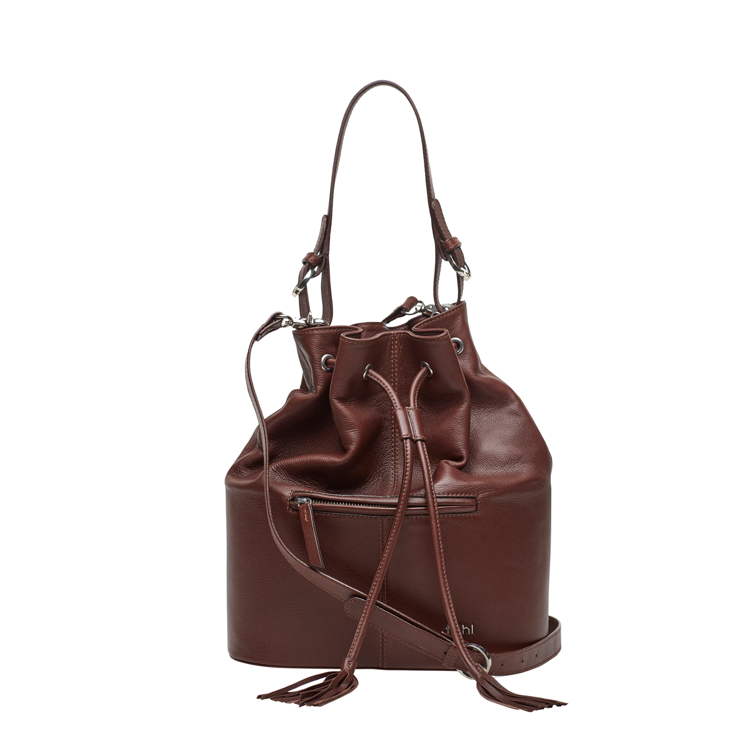 NUSA WOMEN'S BUCKET AND CROSSBODY BAG - CHOCO