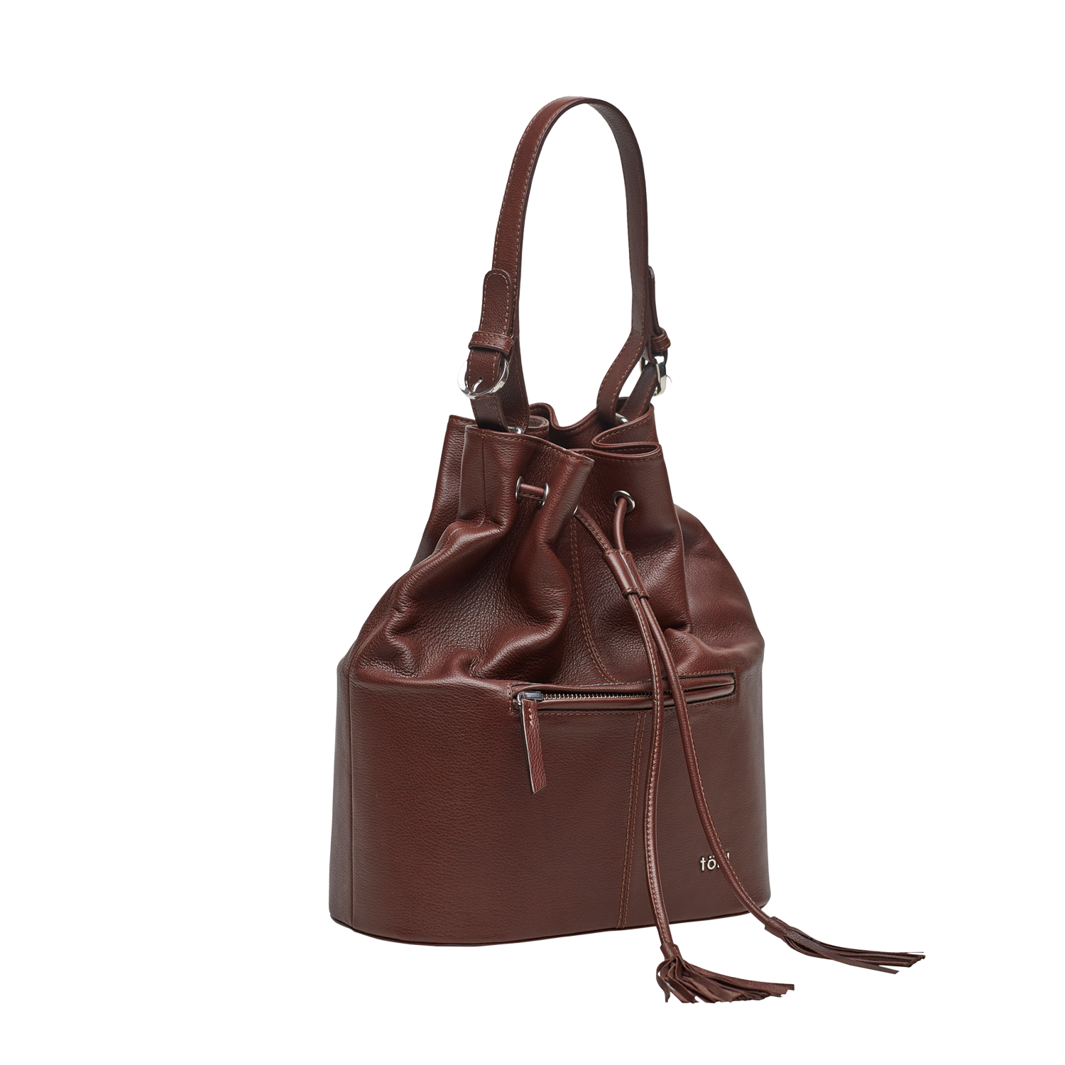 NUSA WOMEN'S BUCKET AND CROSSBODY BAG - CHOCO