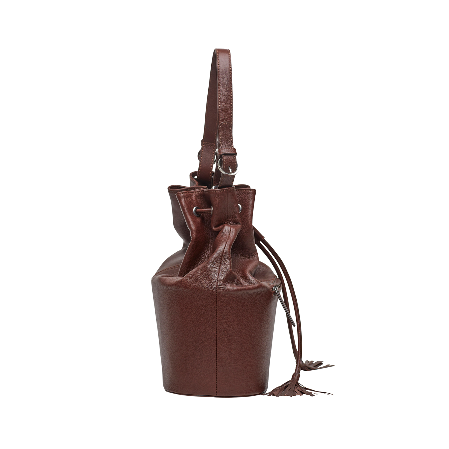 NUSA WOMEN'S BUCKET AND CROSSBODY BAG - CHOCO