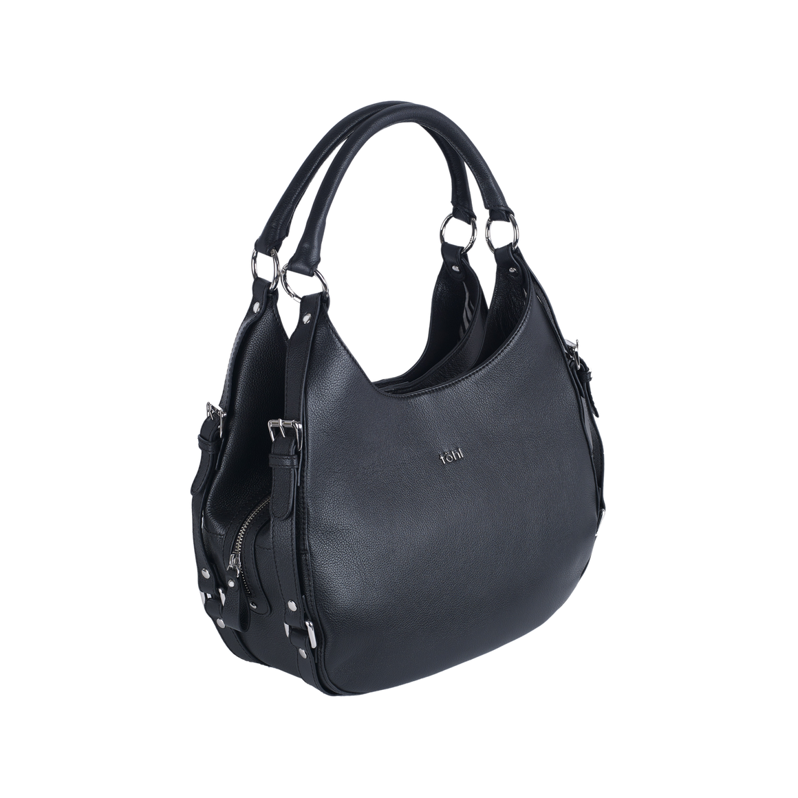 KAIA WOMEN'S SHOULDER BAG - CHARCOAL BLACK