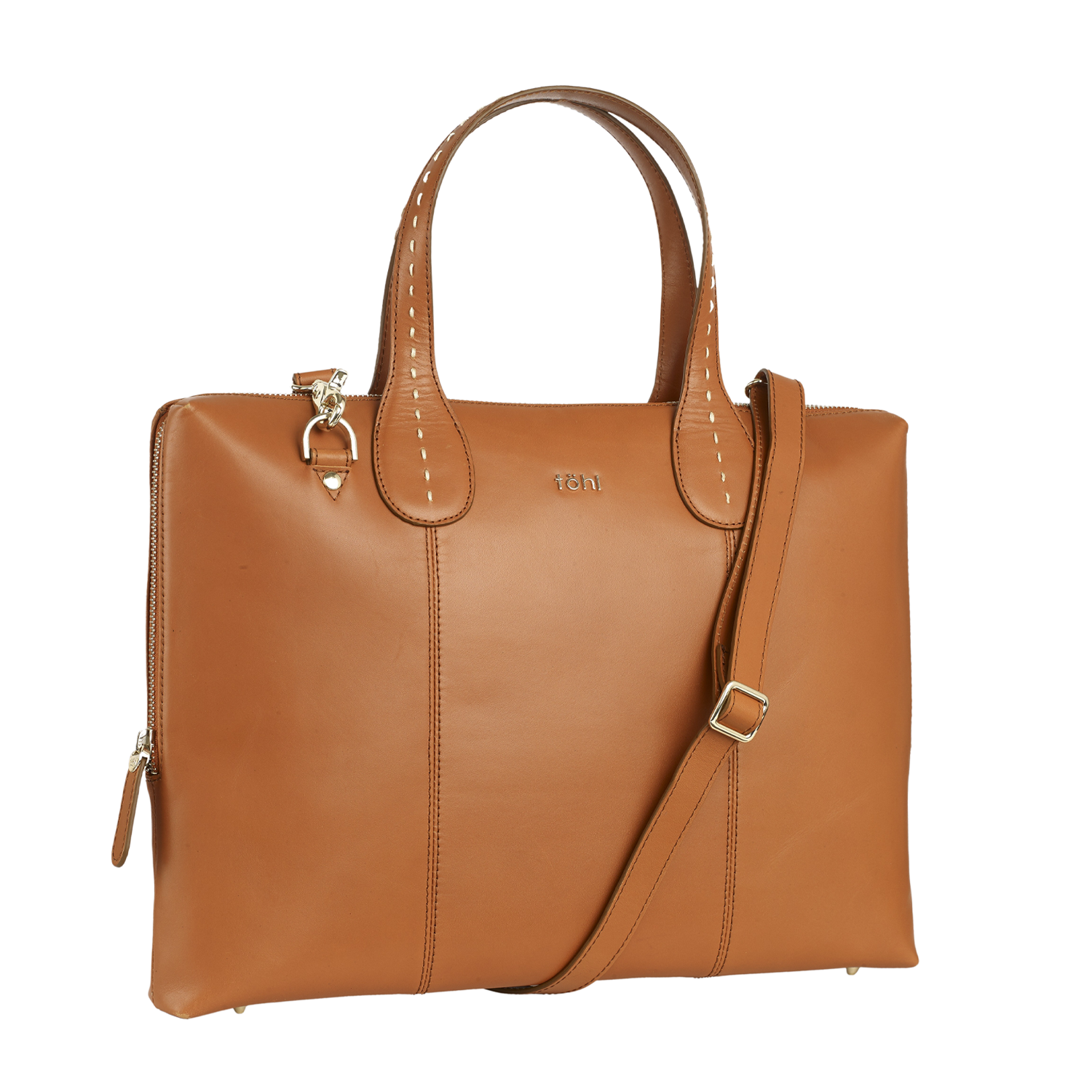 VESEY WOMEN'S SLIM VALISE - COGNAC