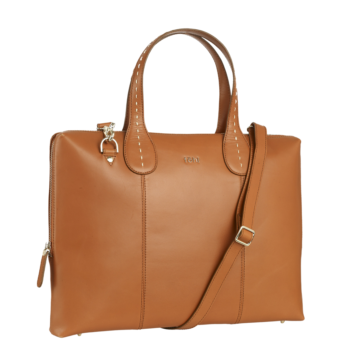 VESEY WOMEN'S SLIM VALISE - COGNAC