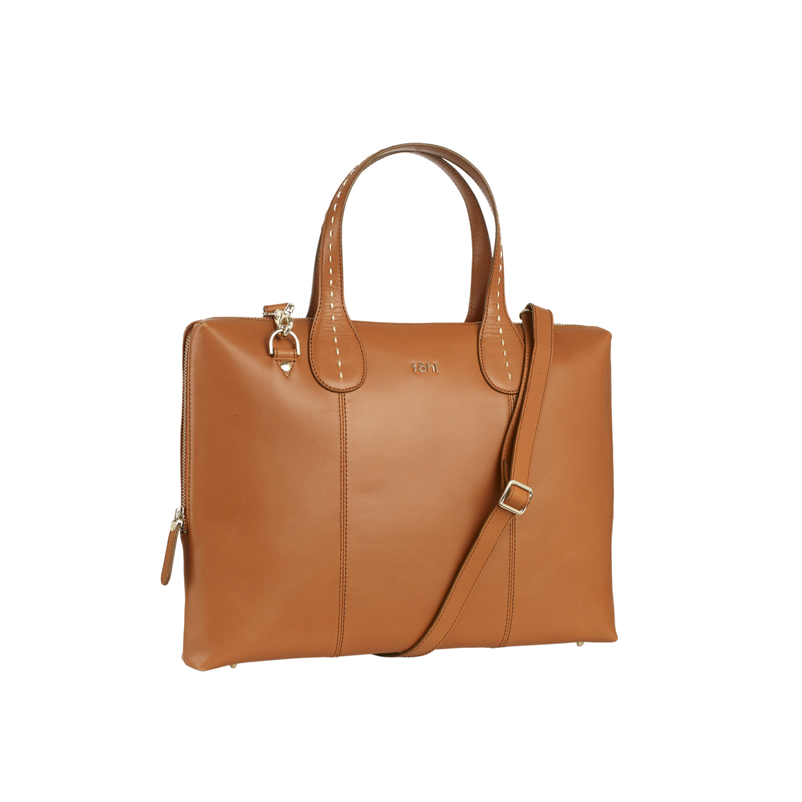 VESEY WOMEN'S SLIM VALISE - COGNAC