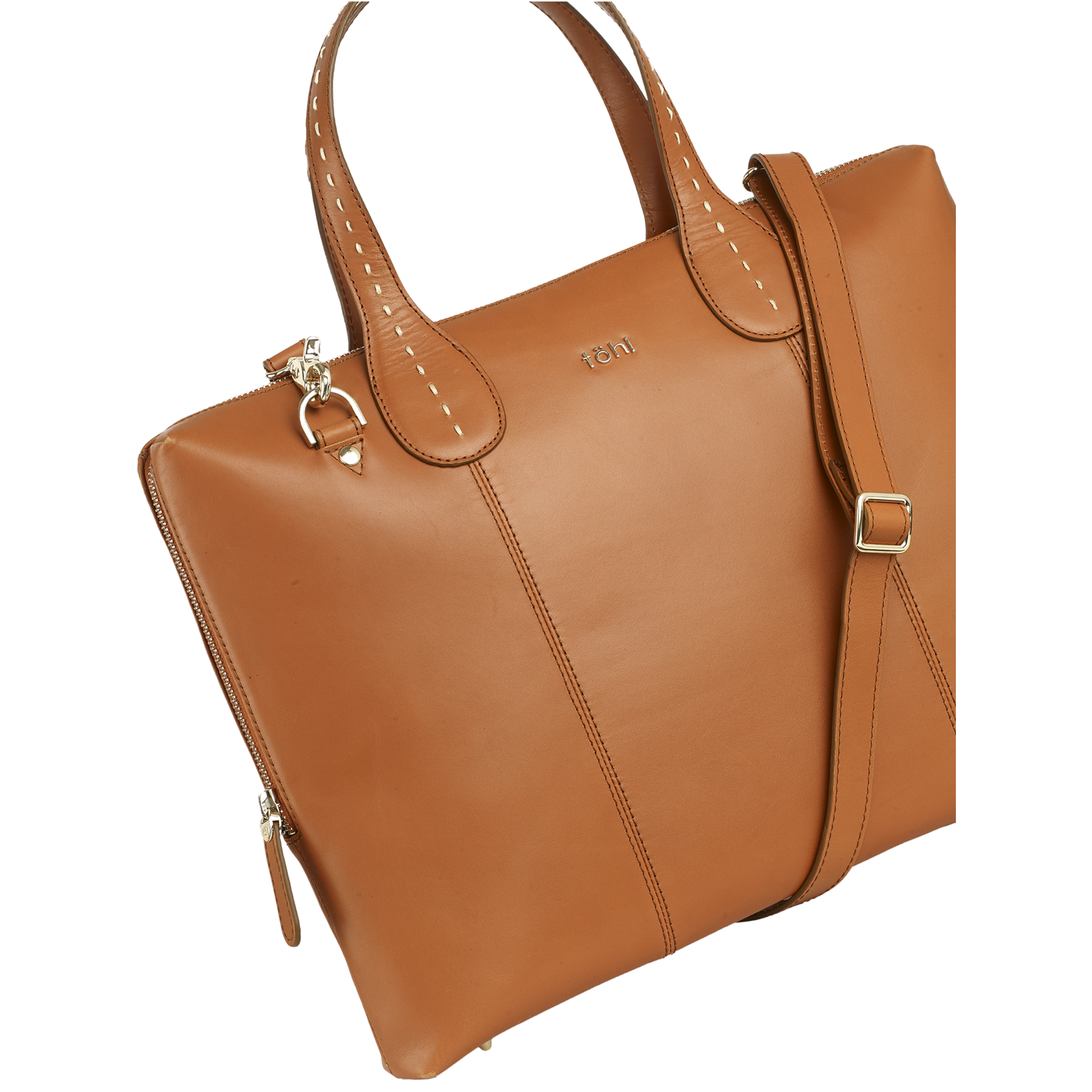 VESEY WOMEN'S SLIM VALISE - COGNAC