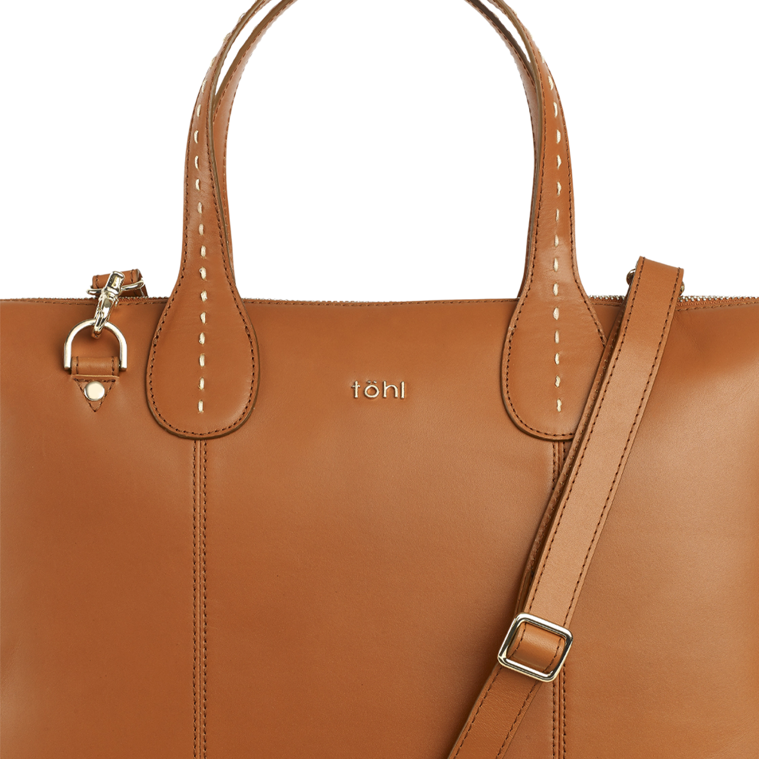 VESEY WOMEN'S SLIM VALISE - COGNAC