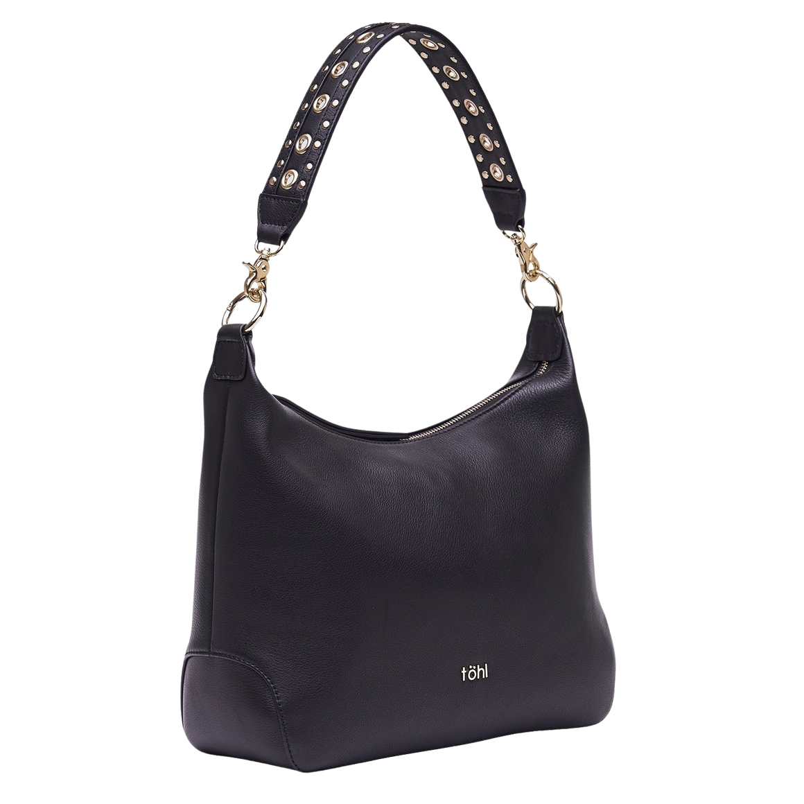 FENCHURCH WOMEN'S SHOULDER BAG - CHARCOAL BLACK