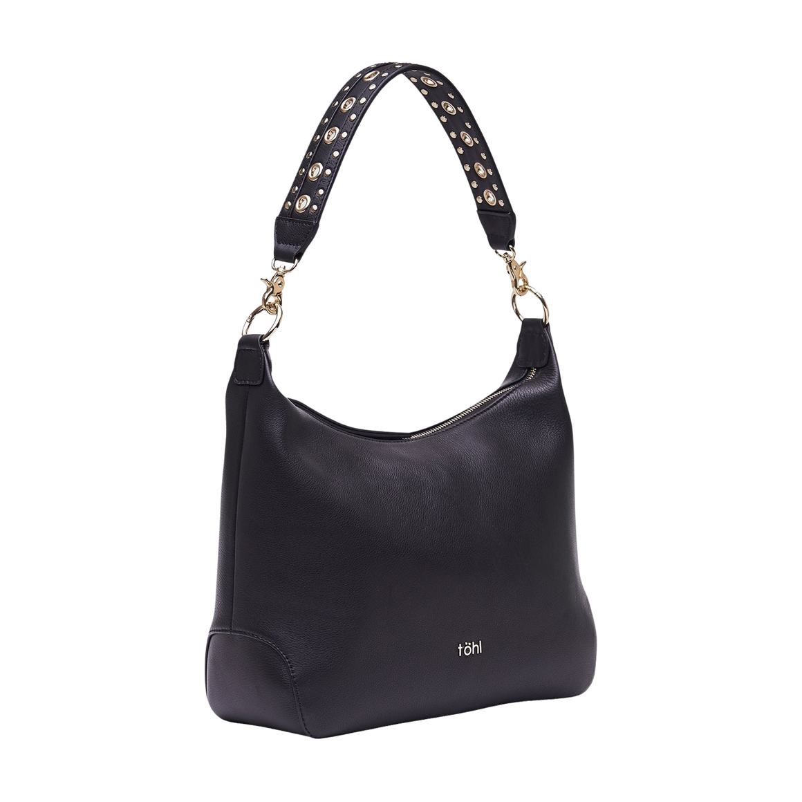 FENCHURCH WOMEN'S SHOULDER BAG - CHARCOAL BLACK