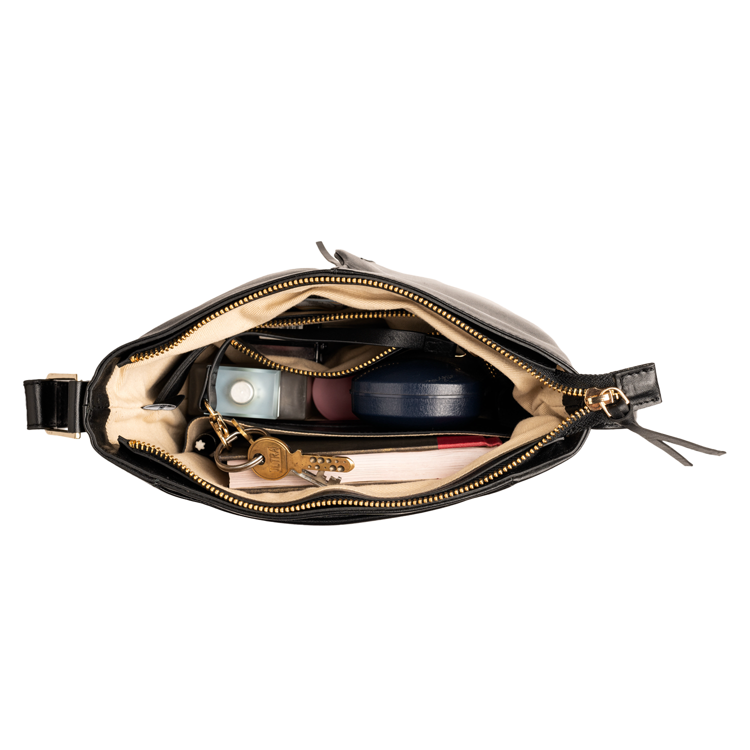 ELEANOR WOMEN'S SHOULDER BAG - CHARCOAL BLACK