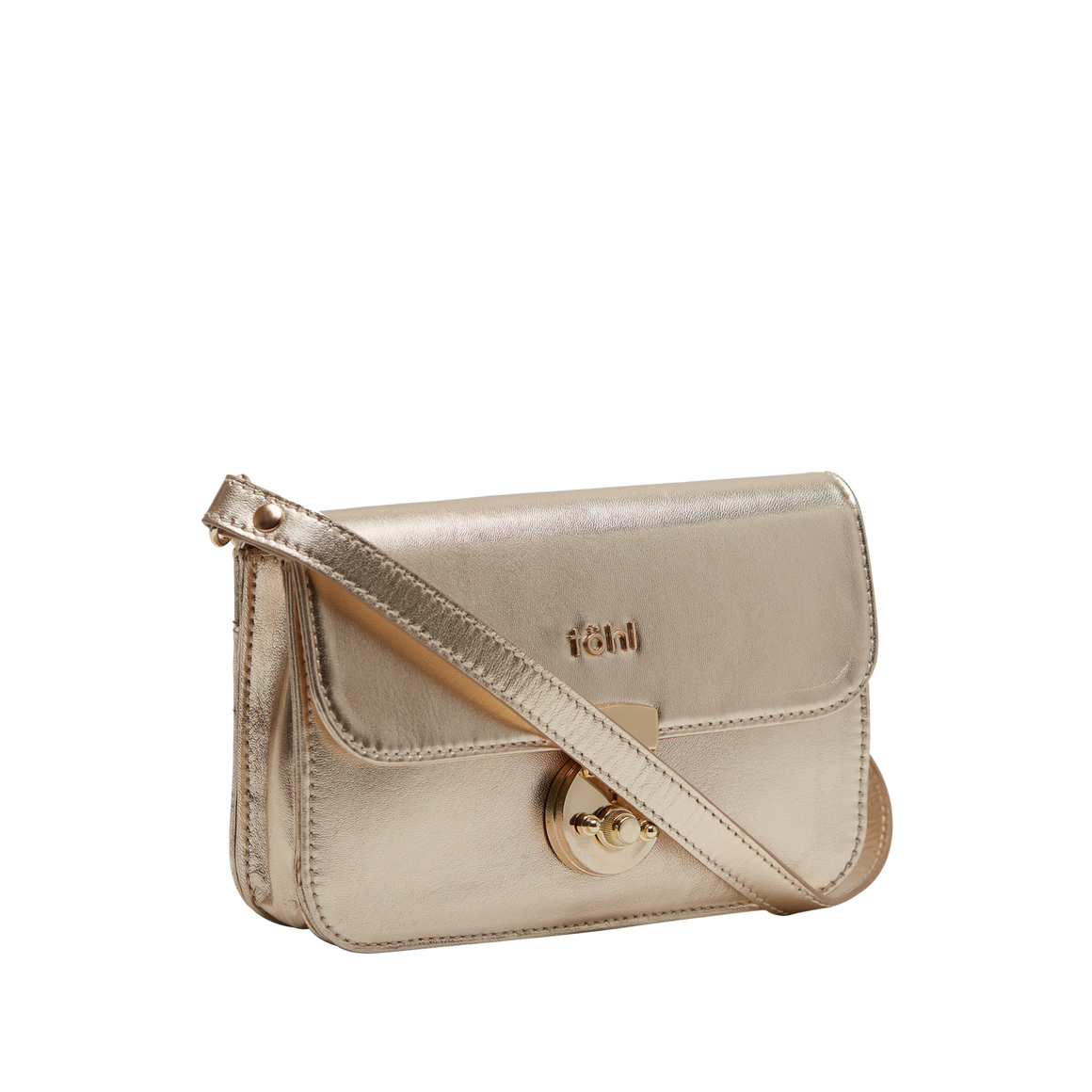 ASTOR WOMEN'S FLAPOVER BAG - GOLD