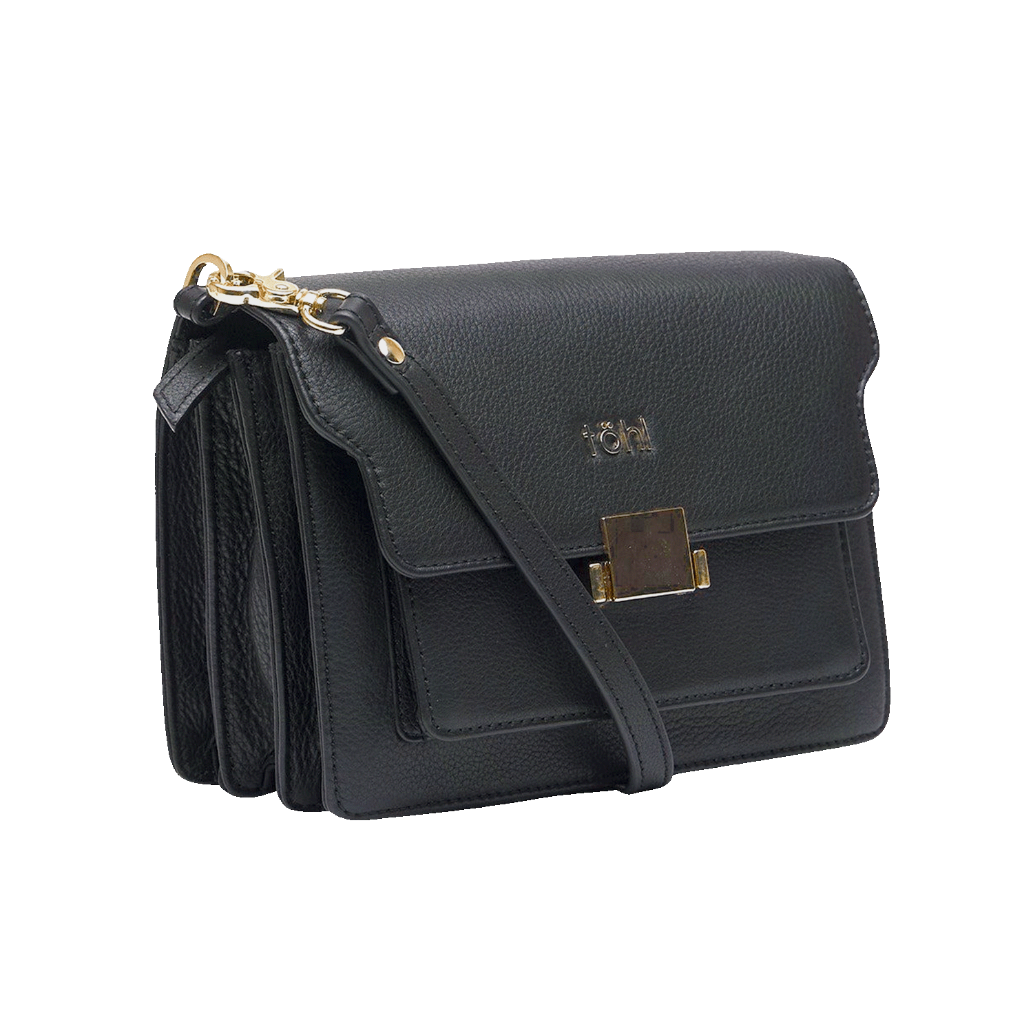 कैमोमाइल महिलाओं का स्लिंग और क्रॉसबॉडी बैग - चारकोल ब्लैक