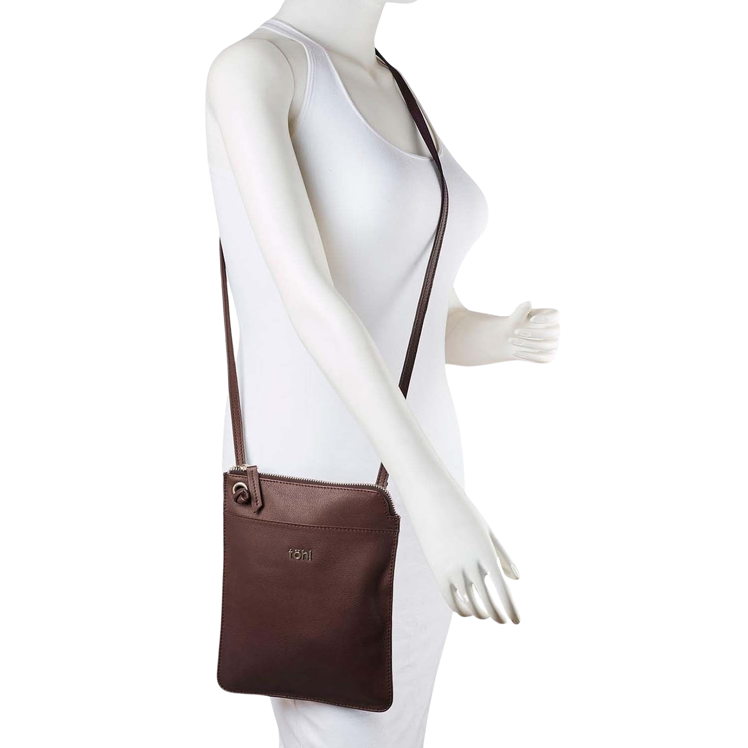 MANETTO WOMEN'S SLING & CROSSBODY BAG - CHOCO