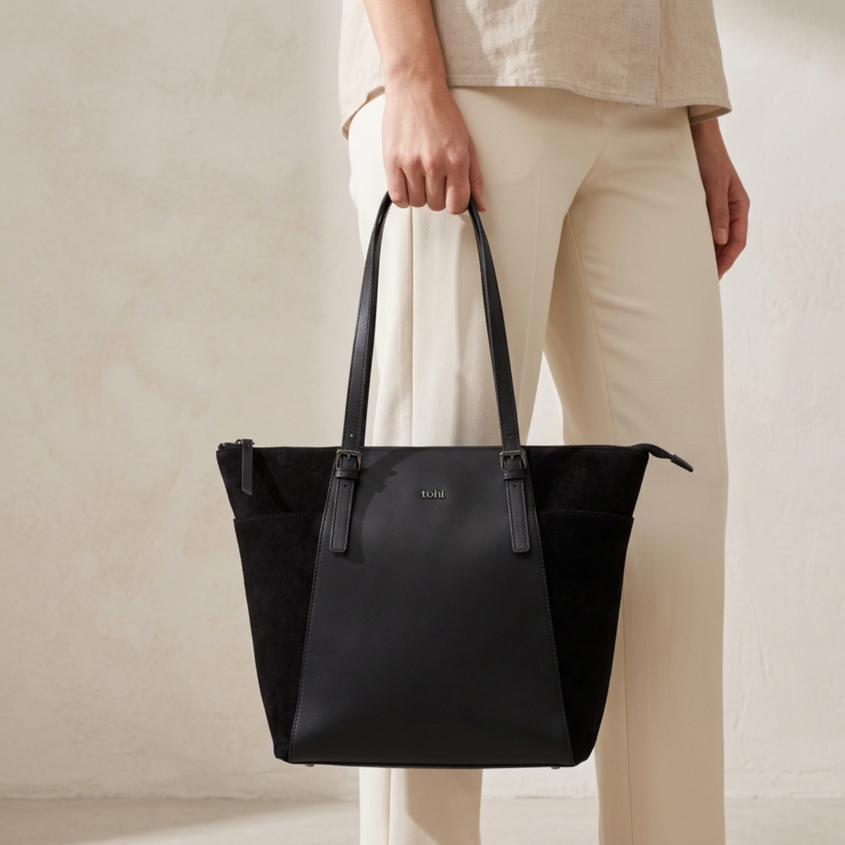 MERCER WOMEN'S TOTE BAG - BLACK